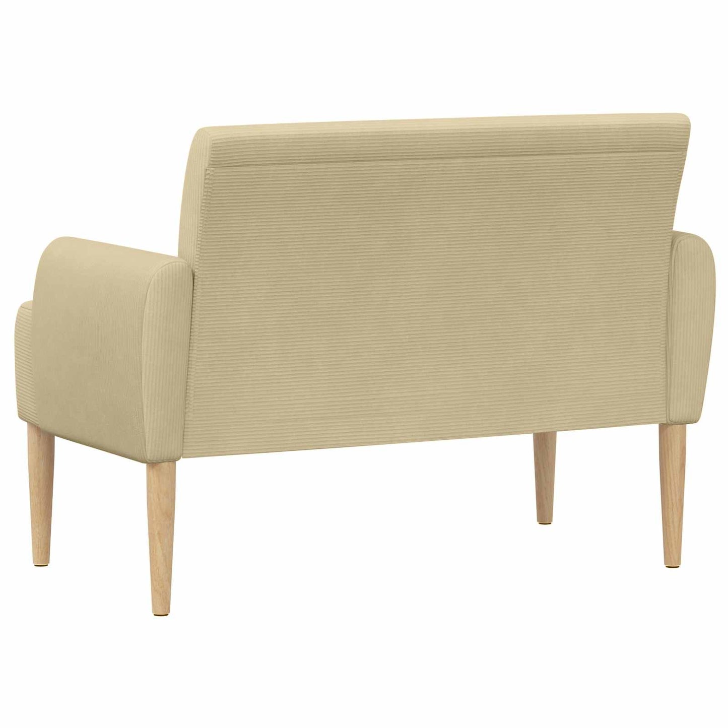 vidaXL Love seat με κουμπιά Ανοιχτό Πράσινο Γκρι 116 x 67 x 81 εκ
