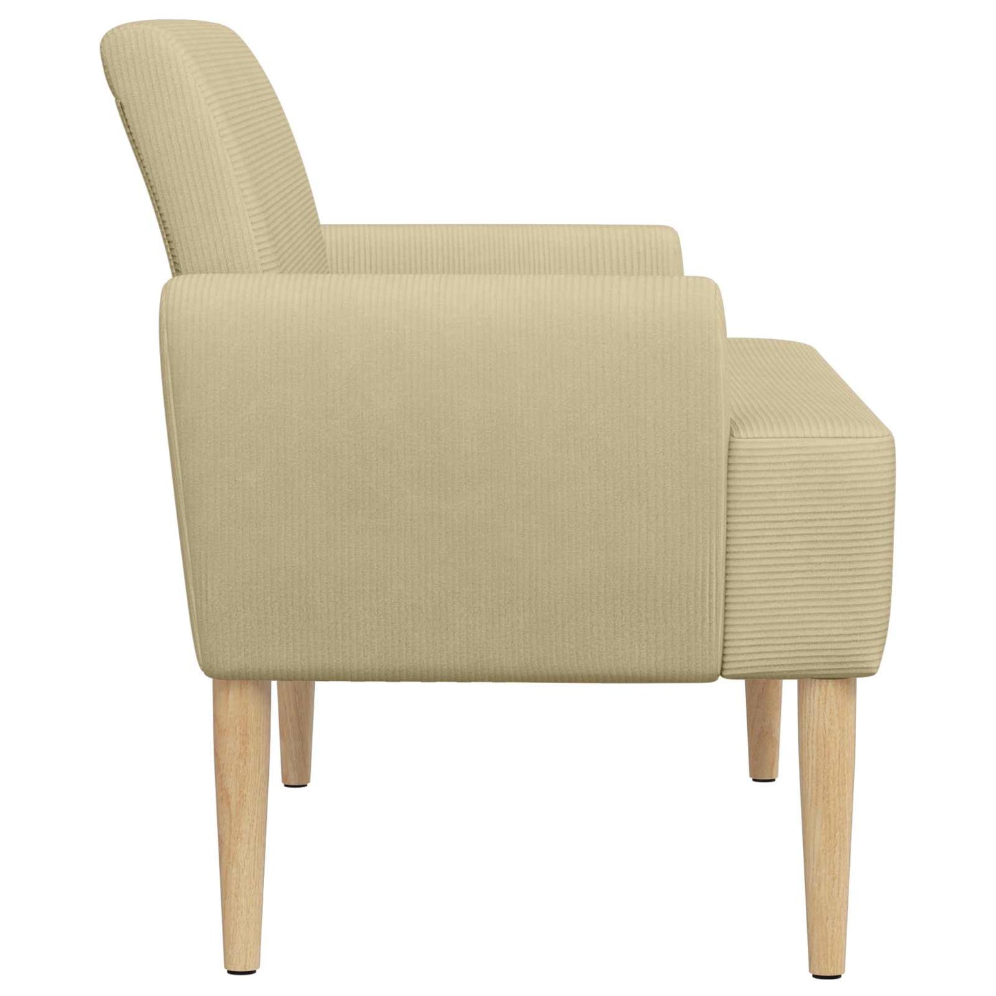 vidaXL Love seat με κουμπιά Ανοιχτό Πράσινο Γκρι 116 x 67 x 81 εκ