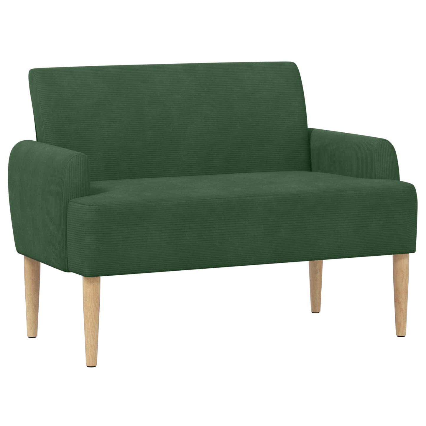 vidaXL Love seat με κουμπιά Τζαγκουάρ Πράσινο 116 x 67 x 81 εκ