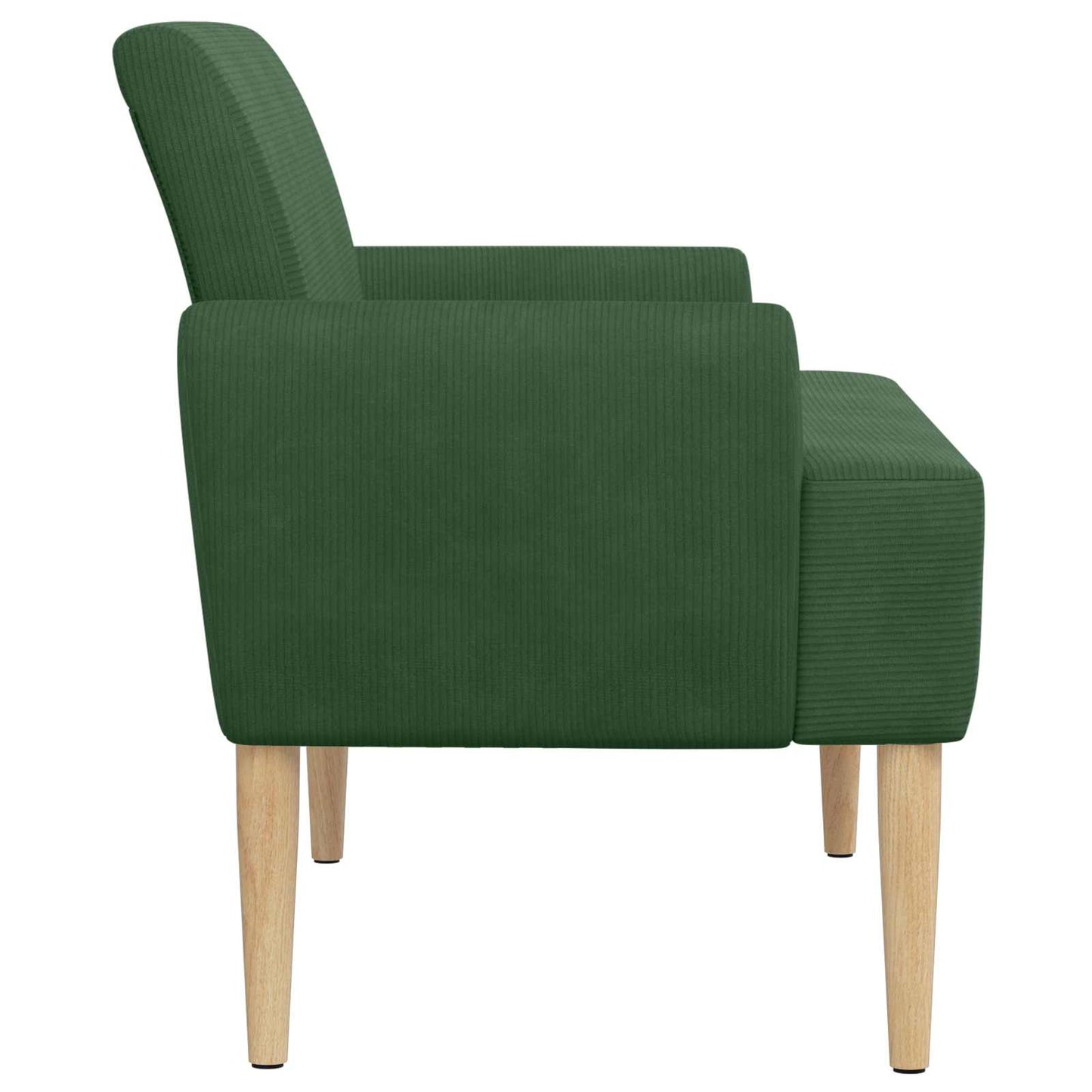 vidaXL Love seat με κουμπιά Τζαγκουάρ Πράσινο 116 x 67 x 81 εκ