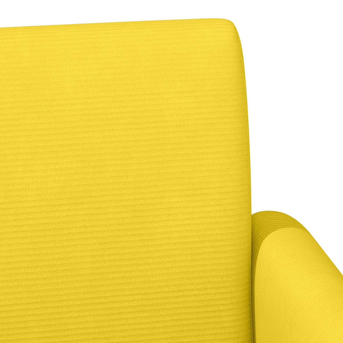 vidaXL Love seat με κουμπιά Απαλό Κίτρινο 116 x 67 x 81 εκ