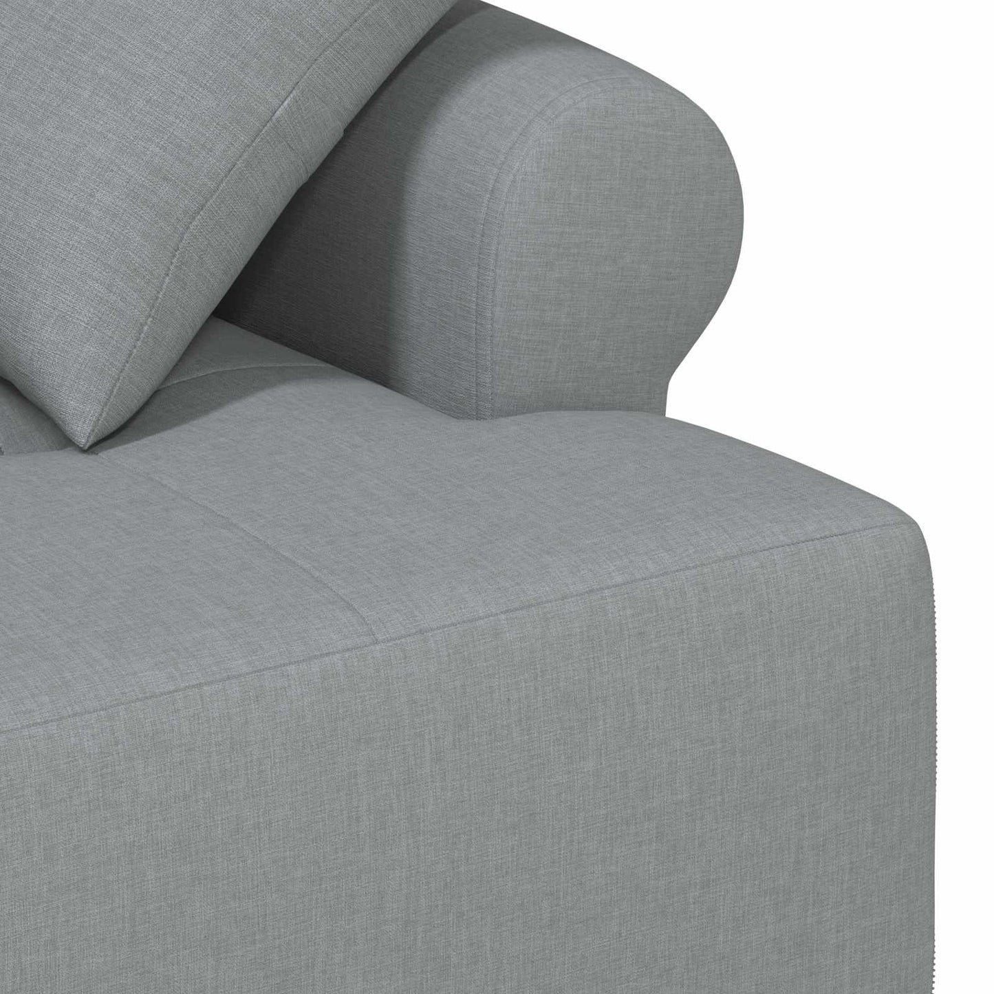vidaXL Love seat με κουμπιά Ανοιχτό γκρι 120 x 65 x 79 εκ Ύφασμα