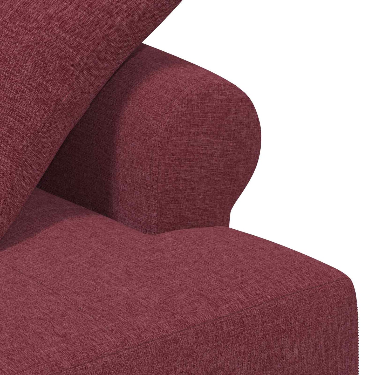 vidaXL Love seat με κουμπιά Κόκκινο 120 x 65 x 79 εκ Ύφασμα