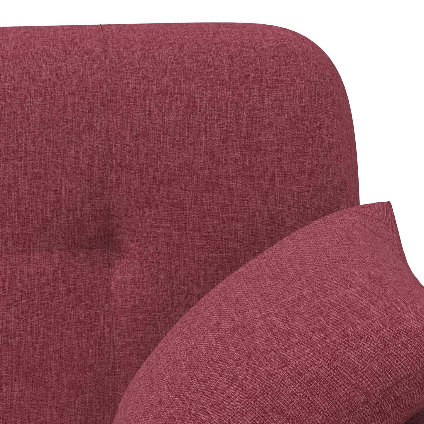 vidaXL Love seat με κουμπιά Κόκκινο 120 x 65 x 79 εκ Ύφασμα