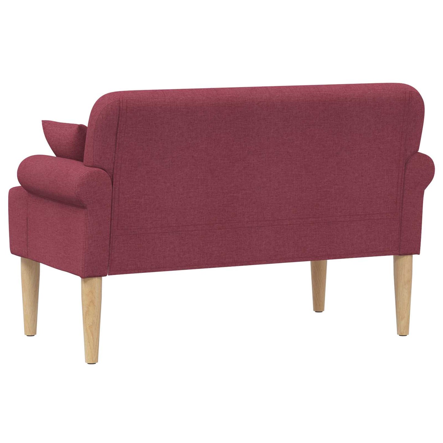 vidaXL Love seat με κουμπιά Κόκκινο 120 x 65 x 79 εκ Ύφασμα