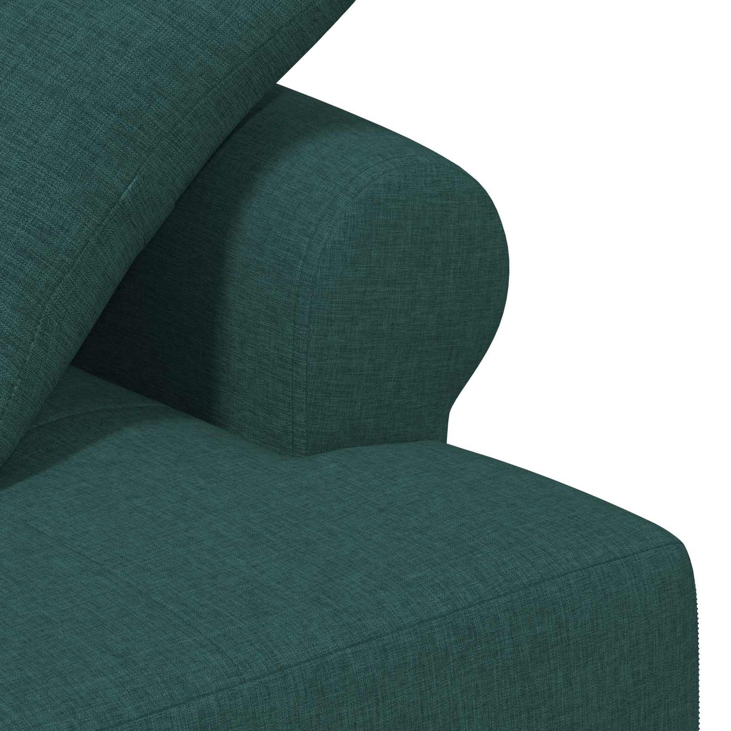 vidaXL Love seat με κουμπιά Σκούρο Πράσινο 120 x 65 x 79 εκ Ύφασμα