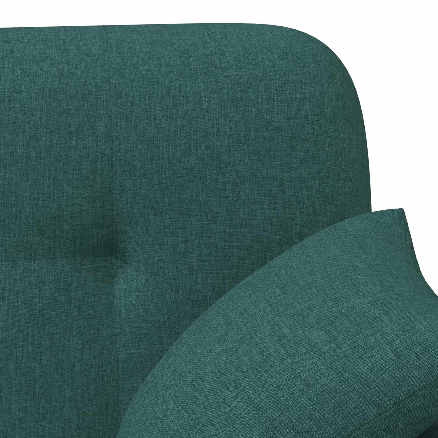 vidaXL Love seat με κουμπιά Σκούρο Πράσινο 120 x 65 x 79 εκ Ύφασμα