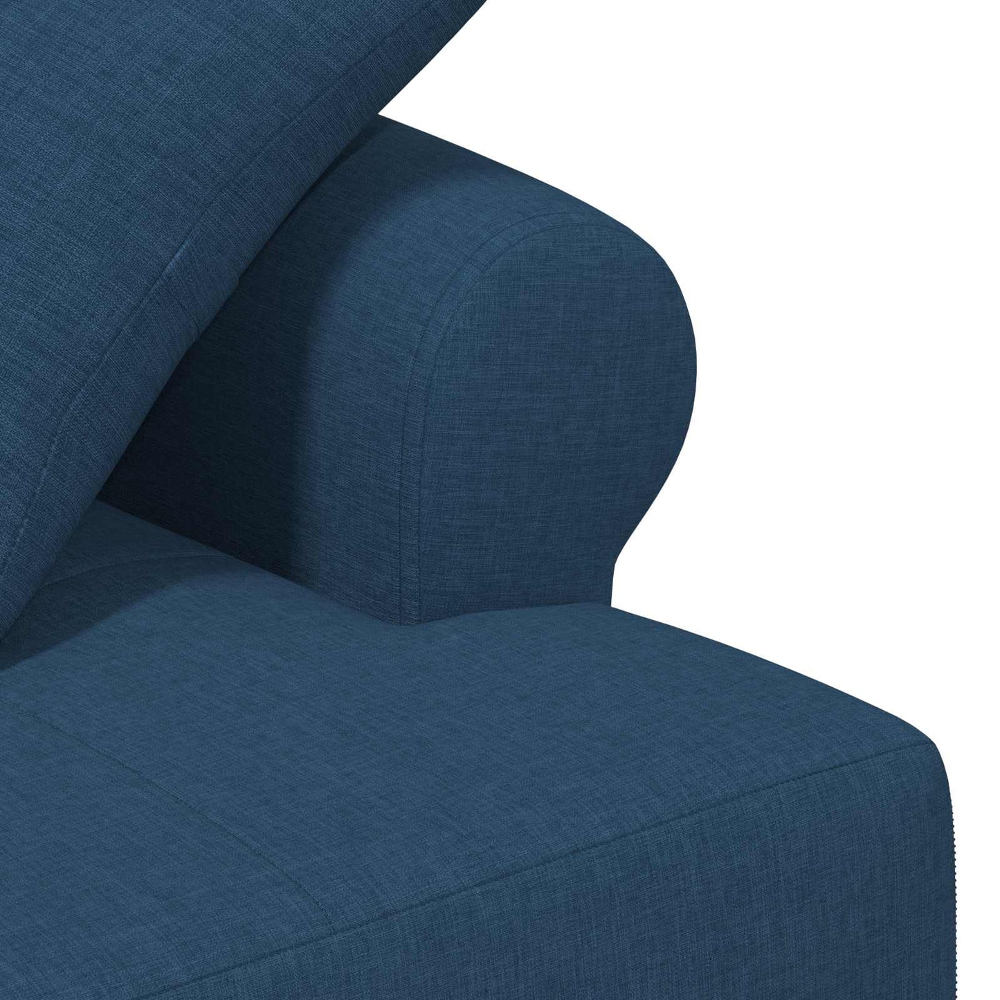 vidaXL Love seat με κουμπιά Μπλε 120 x 65 x 79 εκ Ύφασμα