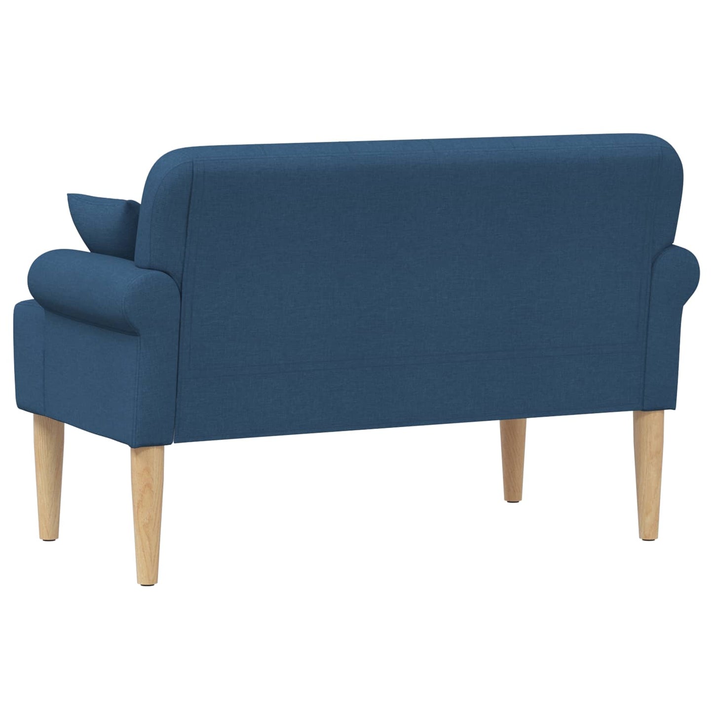 vidaXL Love seat με κουμπιά Μπλε 120 x 65 x 79 εκ Ύφασμα