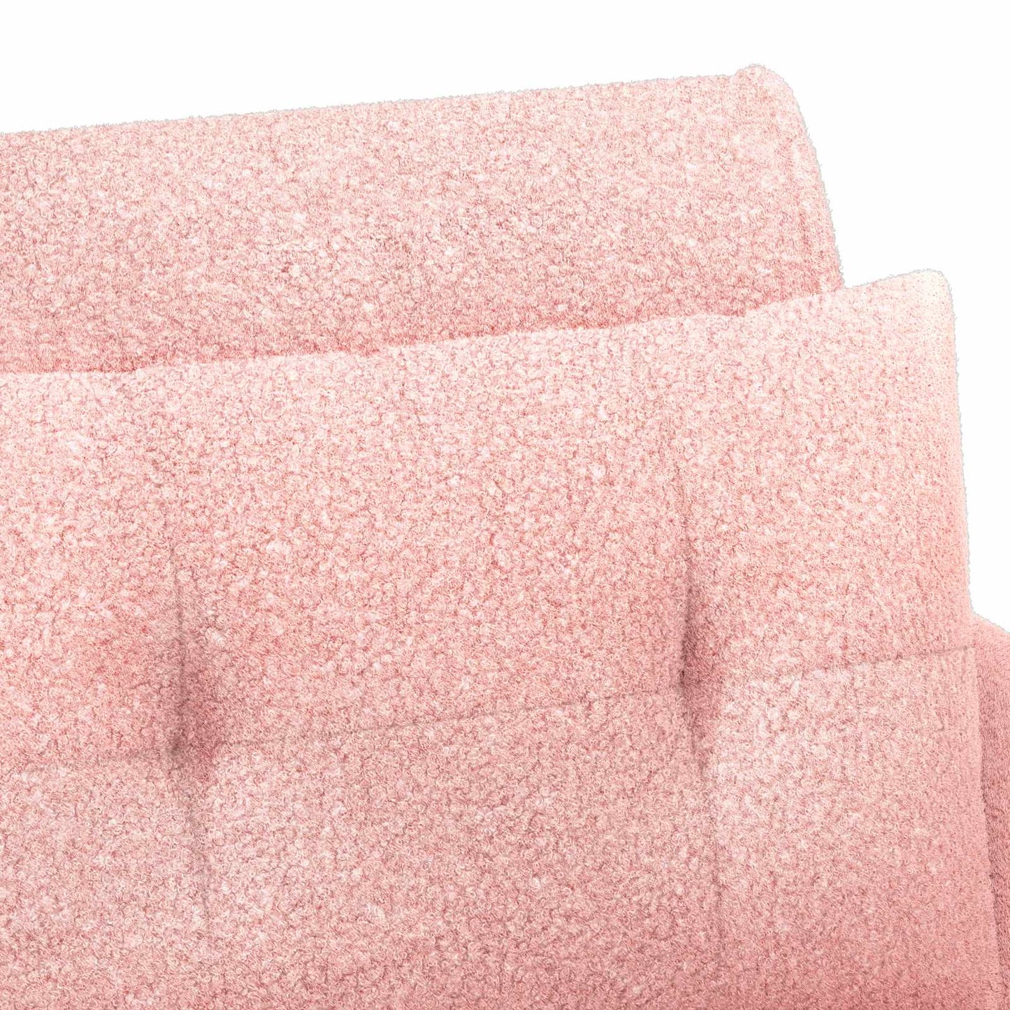 vidaXL Love seat με κουμπιά Ροζ 117 x 67 x 77 εκ. Μπουκλέ