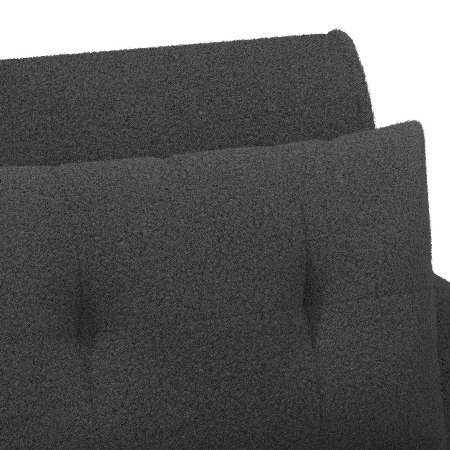 vidaXL Love seat με κουμπιά Σκούρο Γκρι 117 x 67 x 77 εκ. Μπουκλέ
