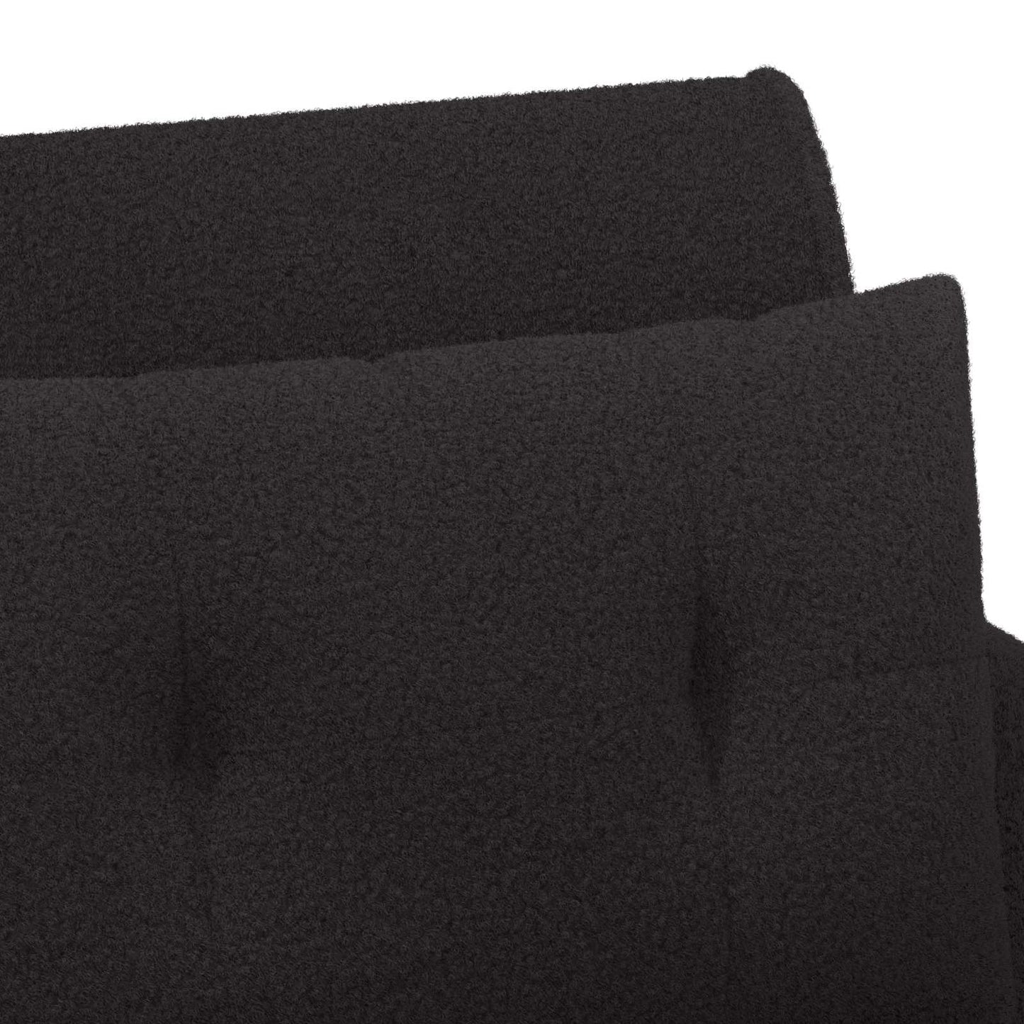 vidaXL Love seat με κουμπιά Μαύρο 117 x 67 x 77 εκ. Μπουκλέ