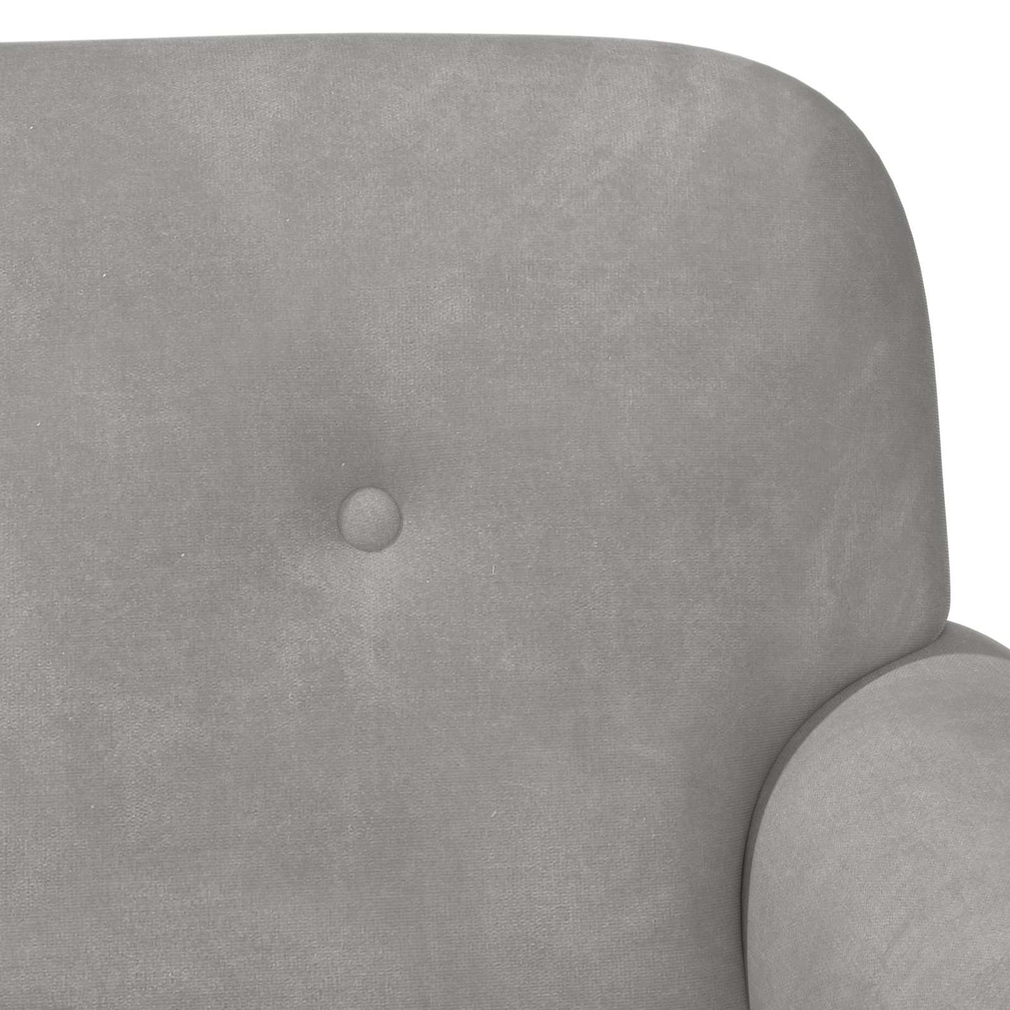 vidaXL Love seat με κουμπιά Ανοιχτό γκρι 120 x 66 x 78 εκ. Βελούδο