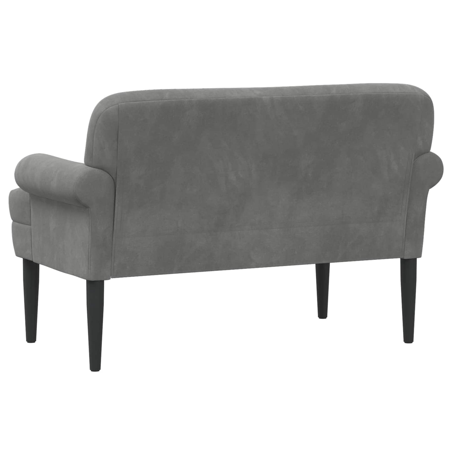 vidaXL Love seat με κουμπιά Σκούρο Γκρι 120 x 66 x 78 εκ. Βελούδο