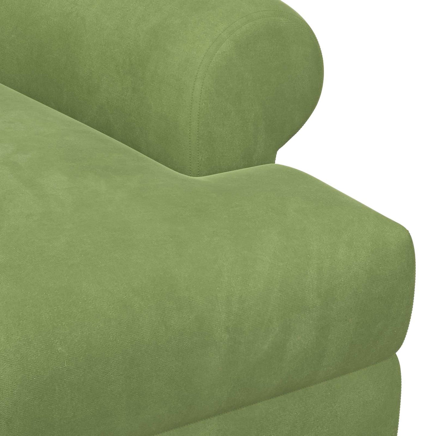 vidaXL Love seat με κουμπιά Ανοιχτό Πράσινο 120 x 66 x 78 εκ. Βελούδο