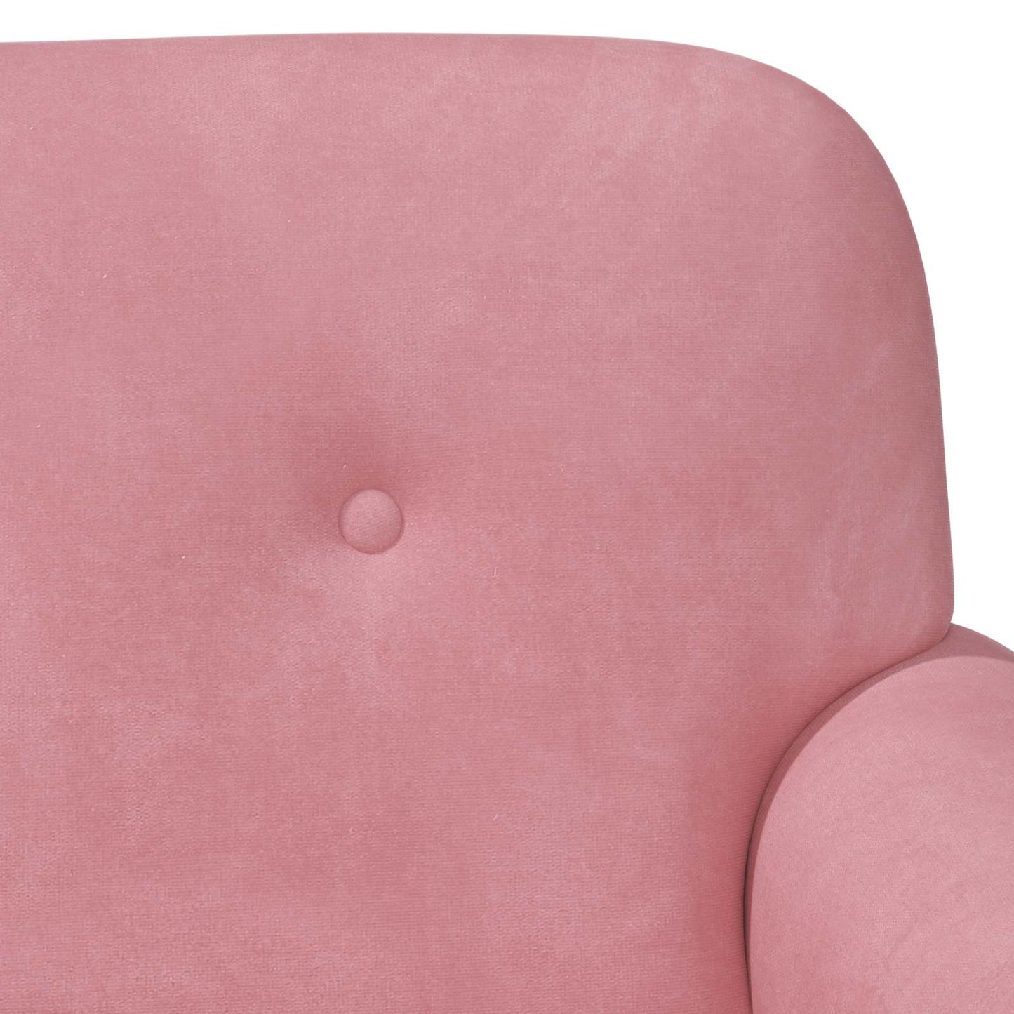 vidaXL Love seat με κουμπιά Ροζ 120 x 66 x 78 εκ. Βελούδο