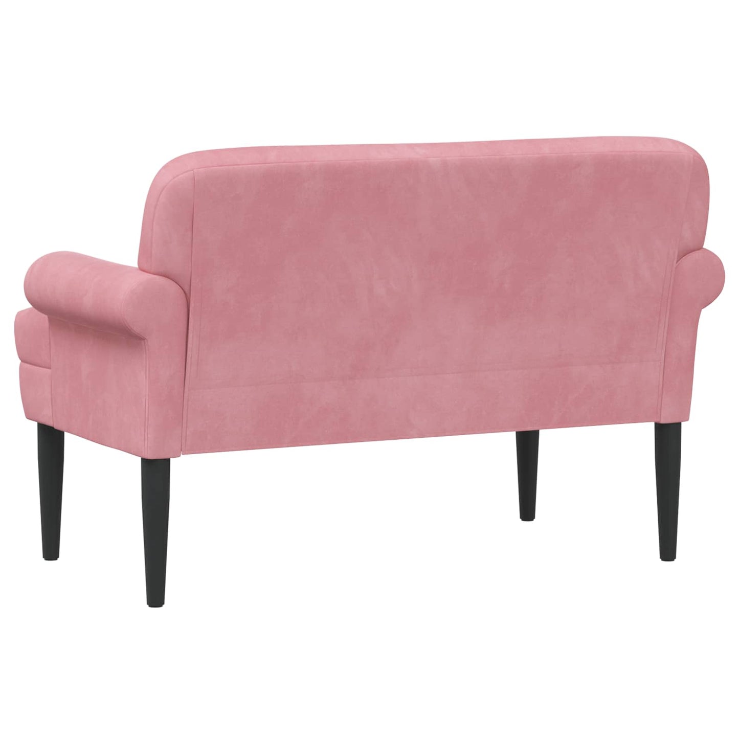 vidaXL Love seat με κουμπιά Ροζ 120 x 66 x 78 εκ. Βελούδο