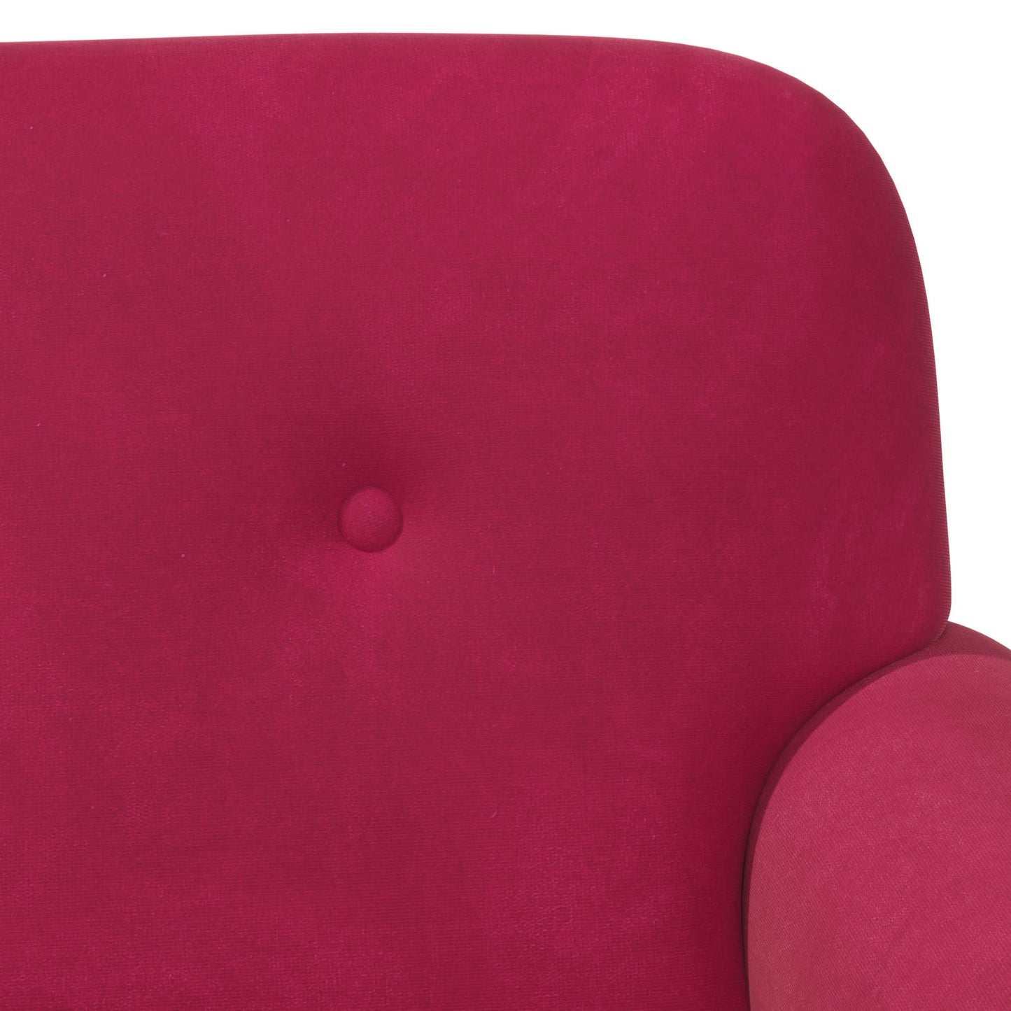 vidaXL Love seat με κουμπιά Κόκκινο 120 x 66 x 78 εκ. Βελούδο