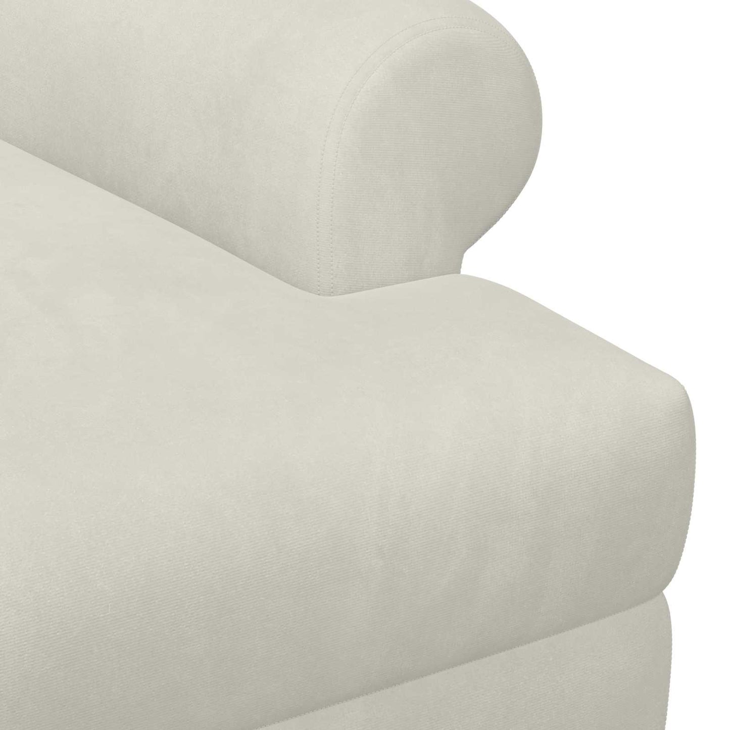 vidaXL Love seat με κουμπιά Κρεμ 120 x 66 x 78 εκ. Βελούδο