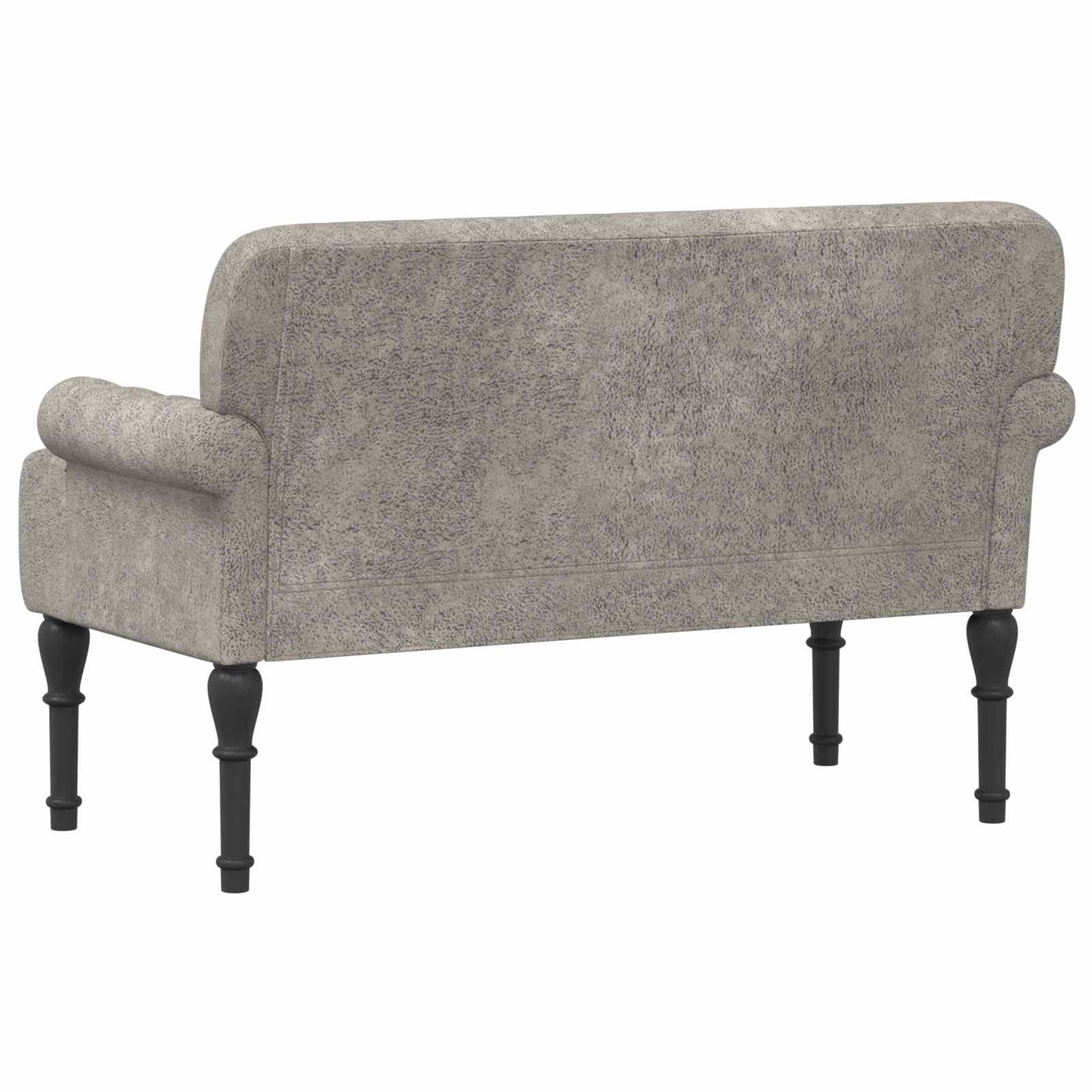 vidaXL Love seat με κουμπιά Ανοιχτό γκρι 120 x 65 x 78 εκ