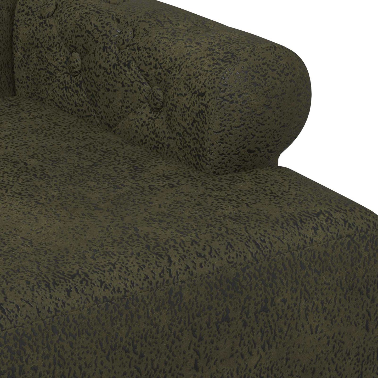 vidaXL Love seat με κουμπιά Στρατιωτικό Πράσινο 120 x 65 x 78 εκ
