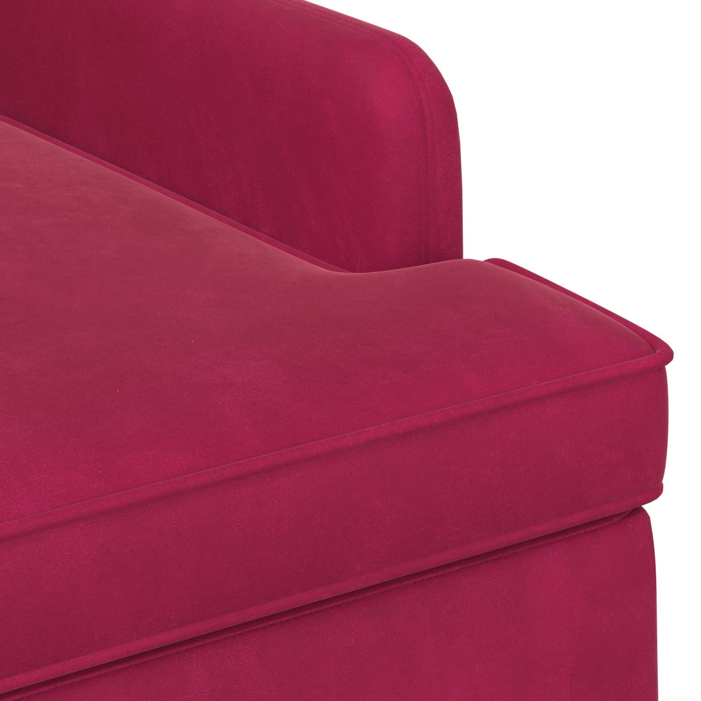 vidaXL Love seat με κουμπιά Κόκκινο 111 x 65 x 79 εκ Βελούδο