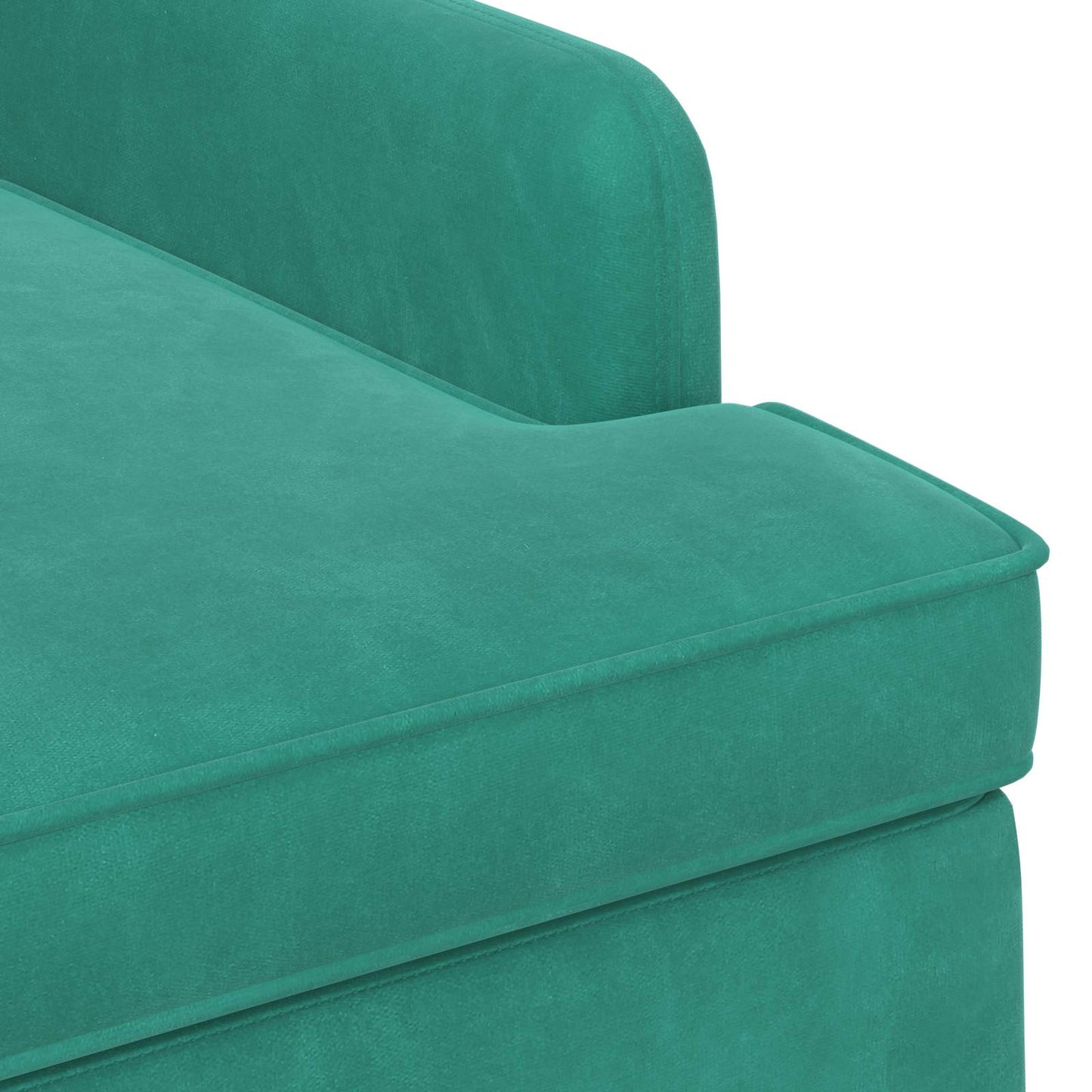 vidaXL Love seat με κουμπιά Τιρκουάζ 111 x 65 x 79 εκ Βελούδο