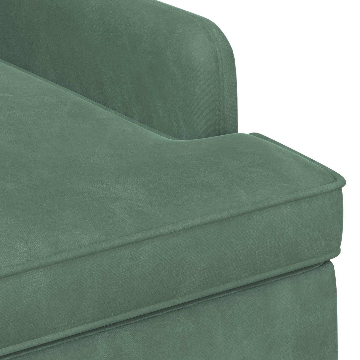 vidaXL Love seat με κουμπιά Θαλασσί 111 x 65 x 79 εκ Βελούδο