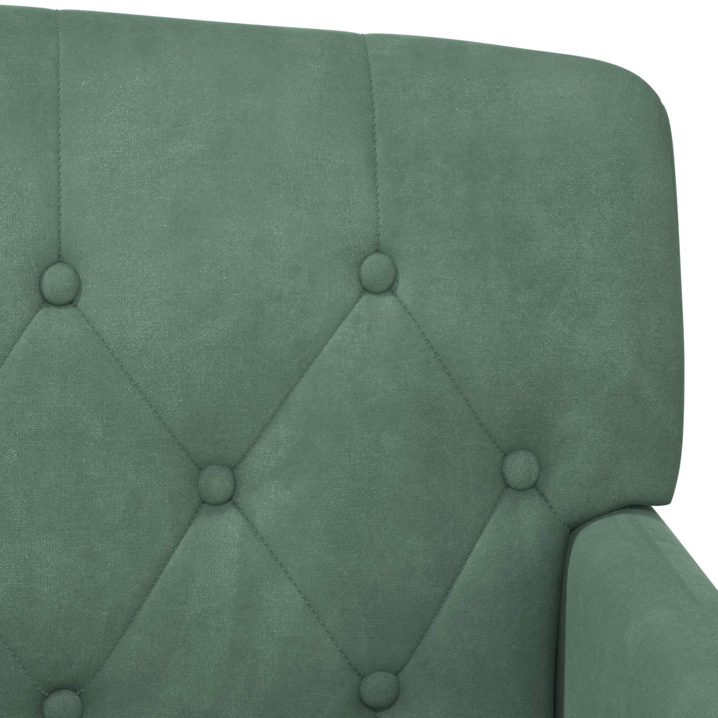 vidaXL Love seat με κουμπιά Θαλασσί 111 x 65 x 79 εκ Βελούδο