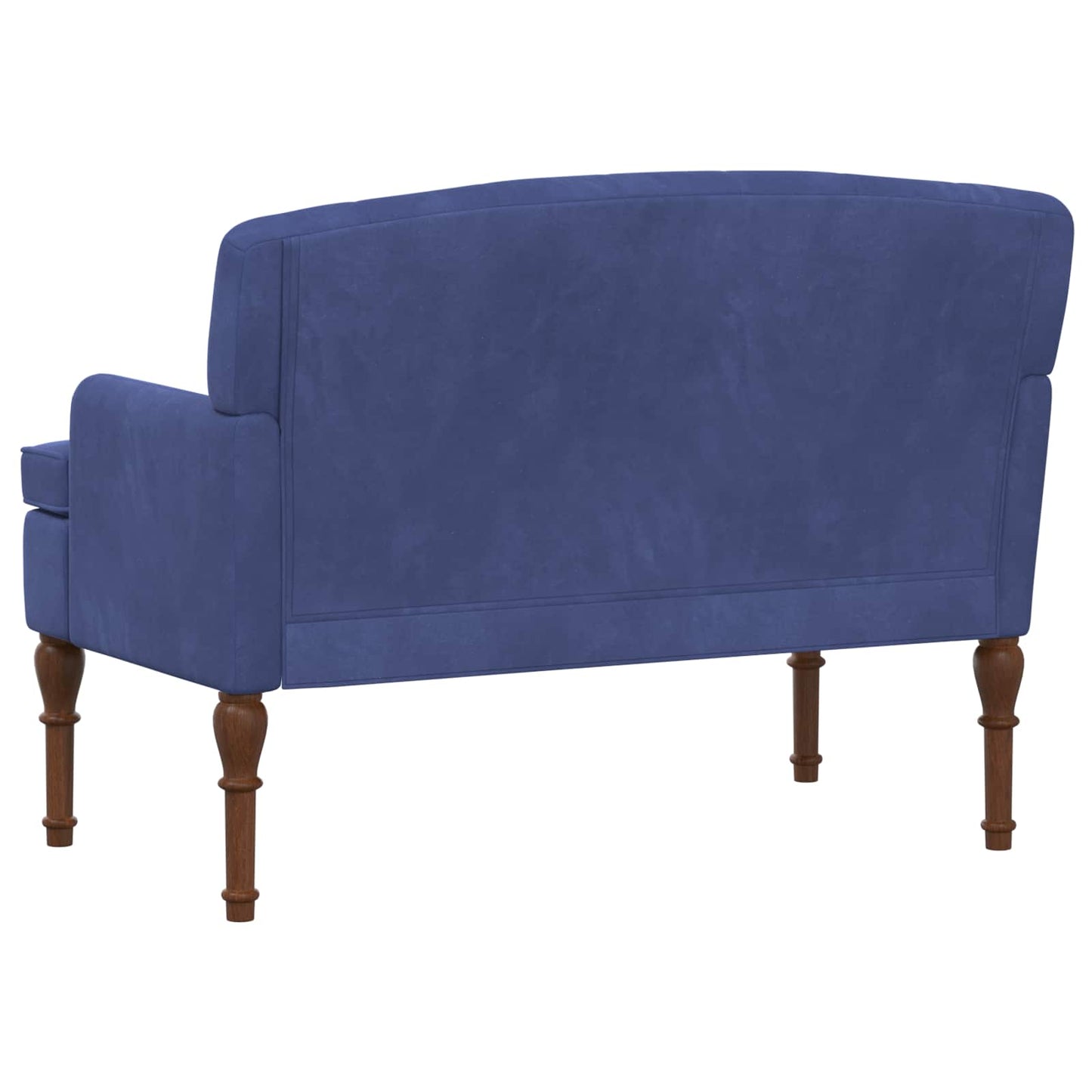 vidaXL Love seat με κουμπιά Μπλε Αστυνομίας 111 x 65 x 79 εκ Βελούδο