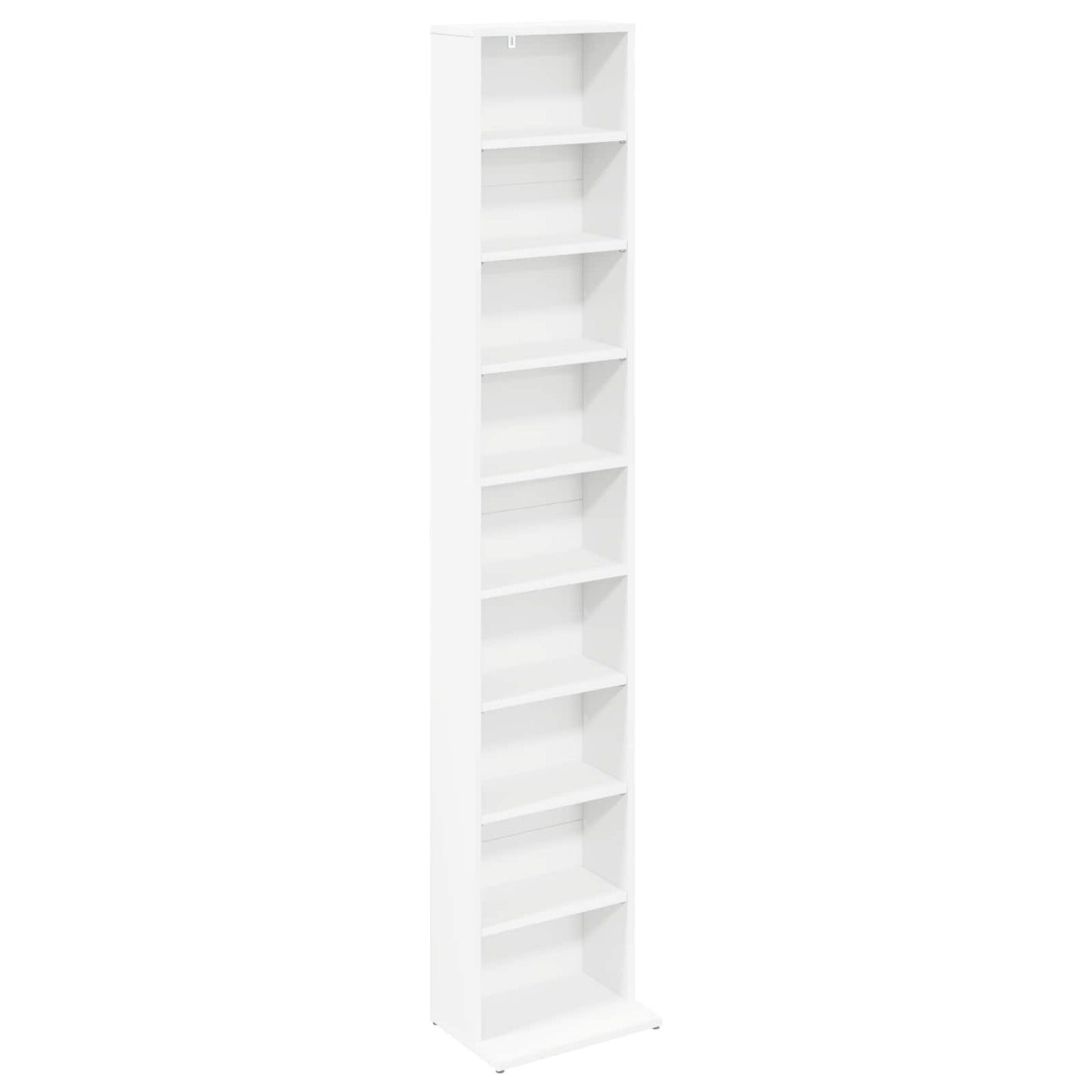 vidaXL Ντουλάπα CD 2 τμχ. Λευκό 33 x 23,5 x 175 εκ. Επεξεργασμένο Ξύλο