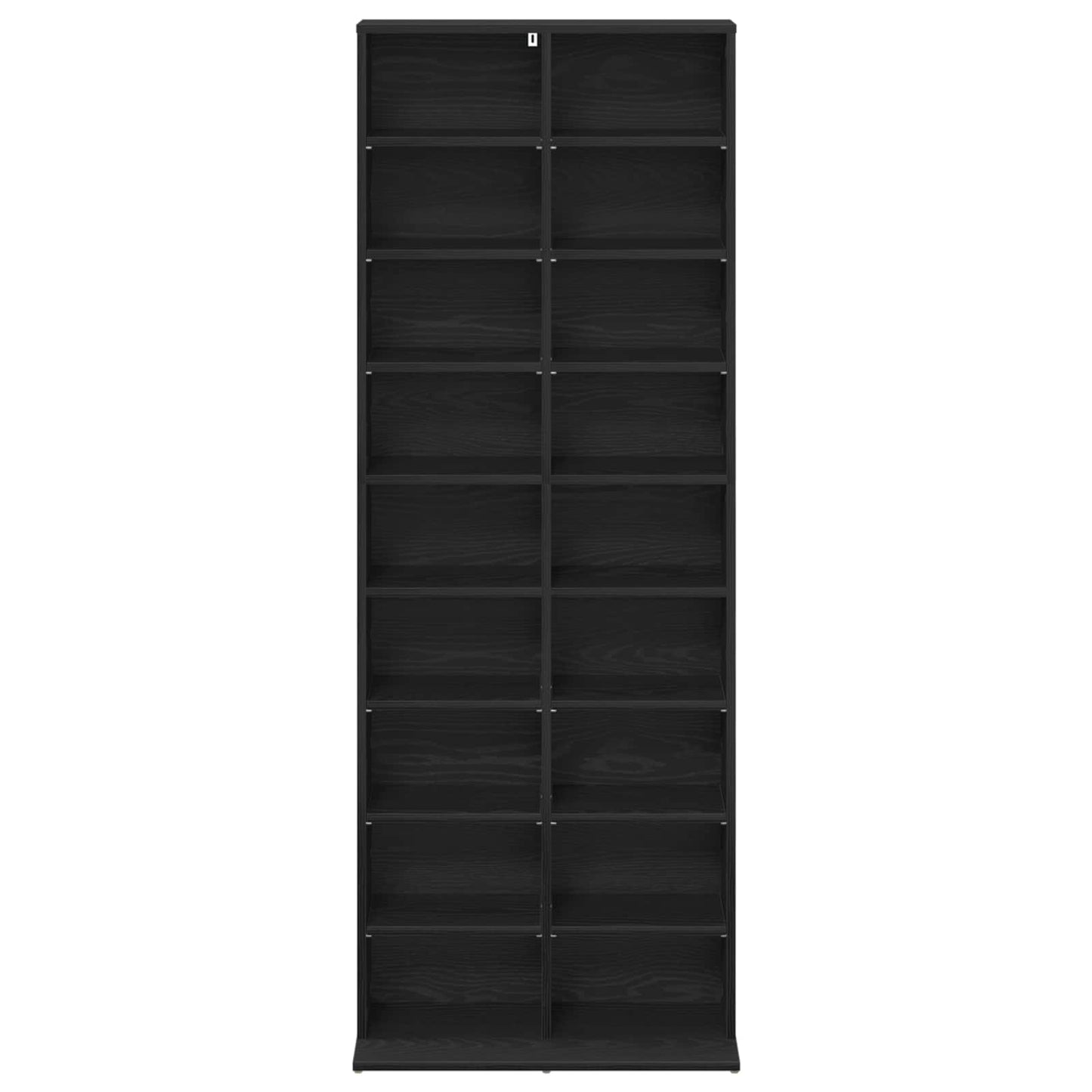 vidaXL Ντουλάπα CD Μαύρη Δρυς 65 x 23,5 x 175 εκ. Επεξεργασμένο Ξύλο