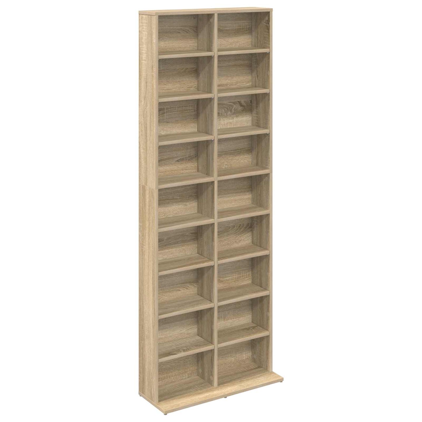 vidaXL Ντουλάπα CD Sonoma Δρυς 65 x 23,5 x 175 εκ. Επεξεργασμένο Ξύλο