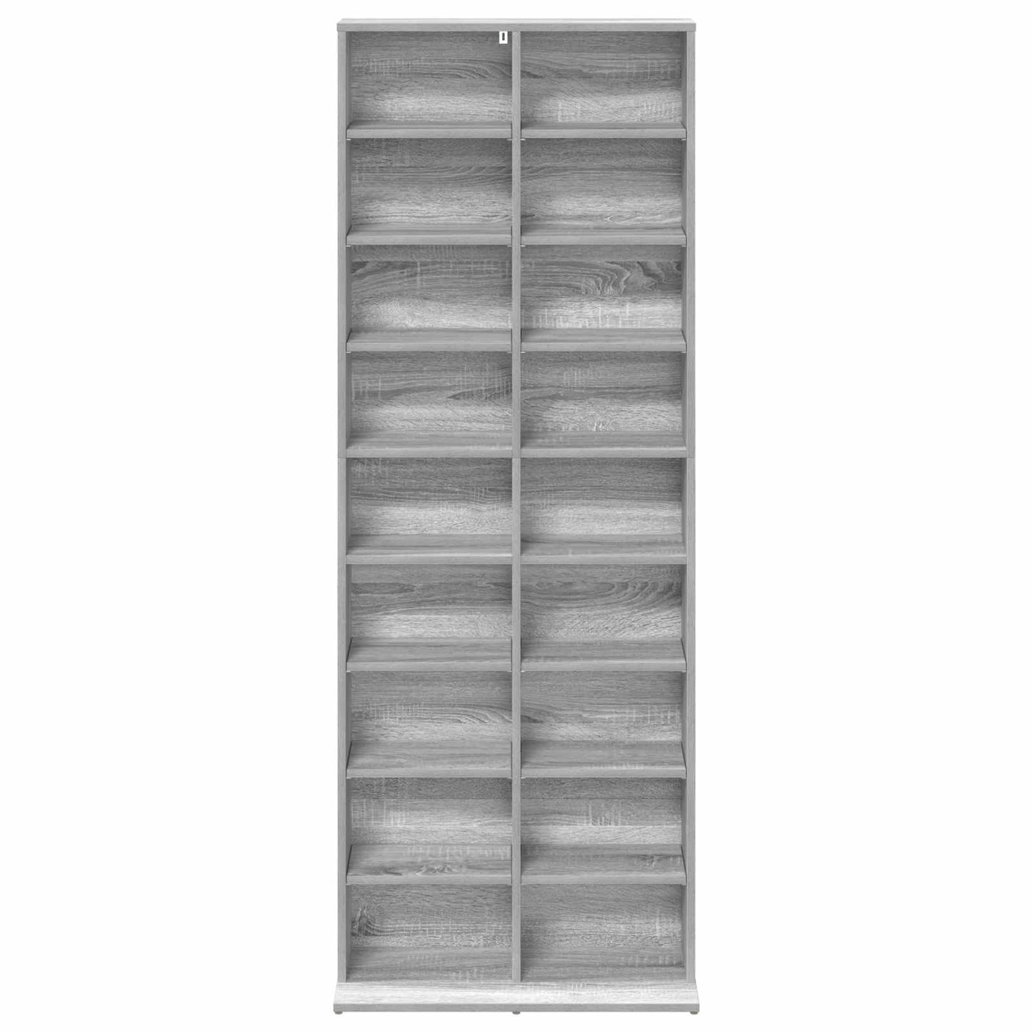 vidaXL Ντουλάπα CD Γκρι Sonoma 65 x 23,5 x 175 εκ. Επεξεργασμένο Ξύλο