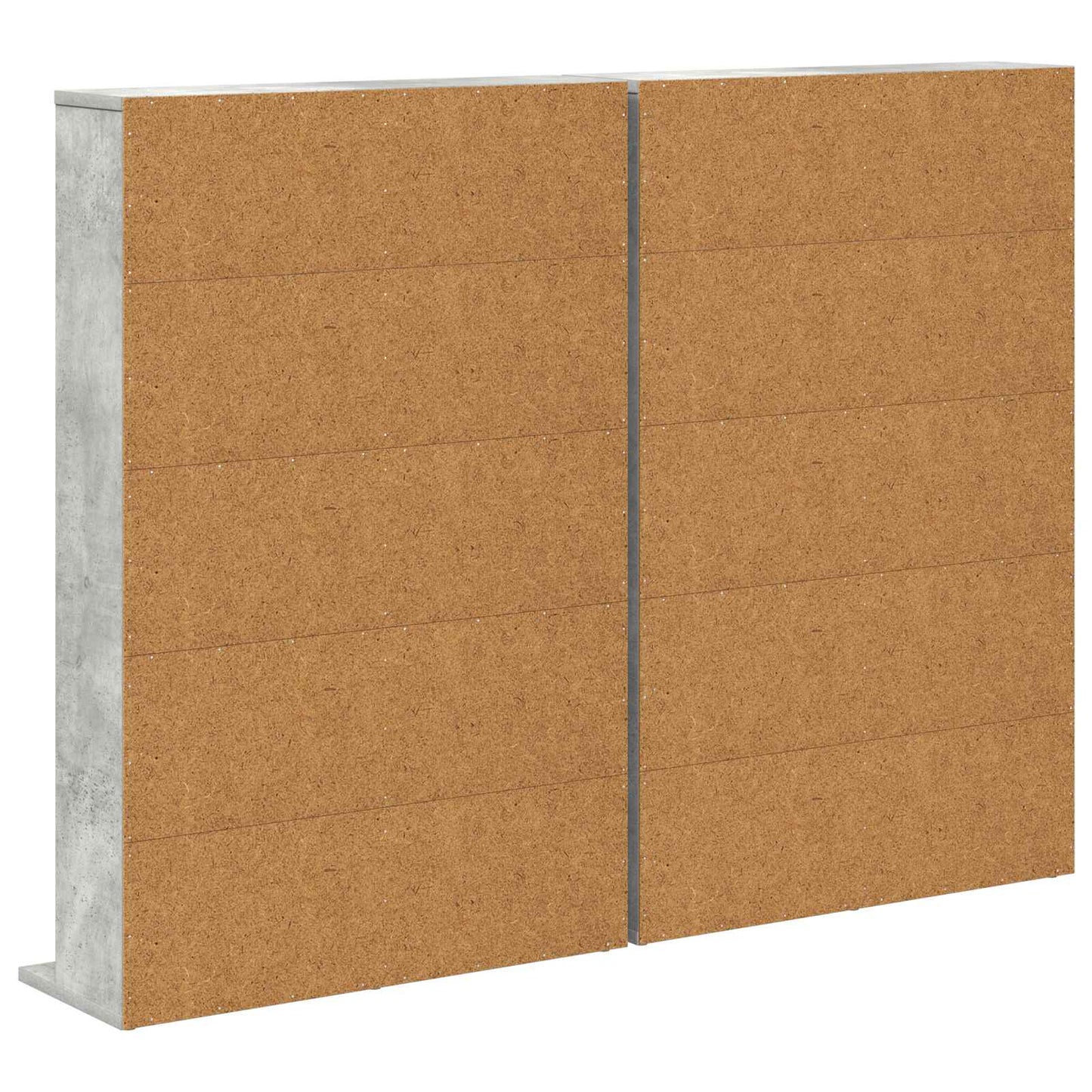 vidaXL Ντουλάπα CD 2 τμχ. Γκρι Σκυροδέματος 65 x 23,5 x 97,5 εκ.