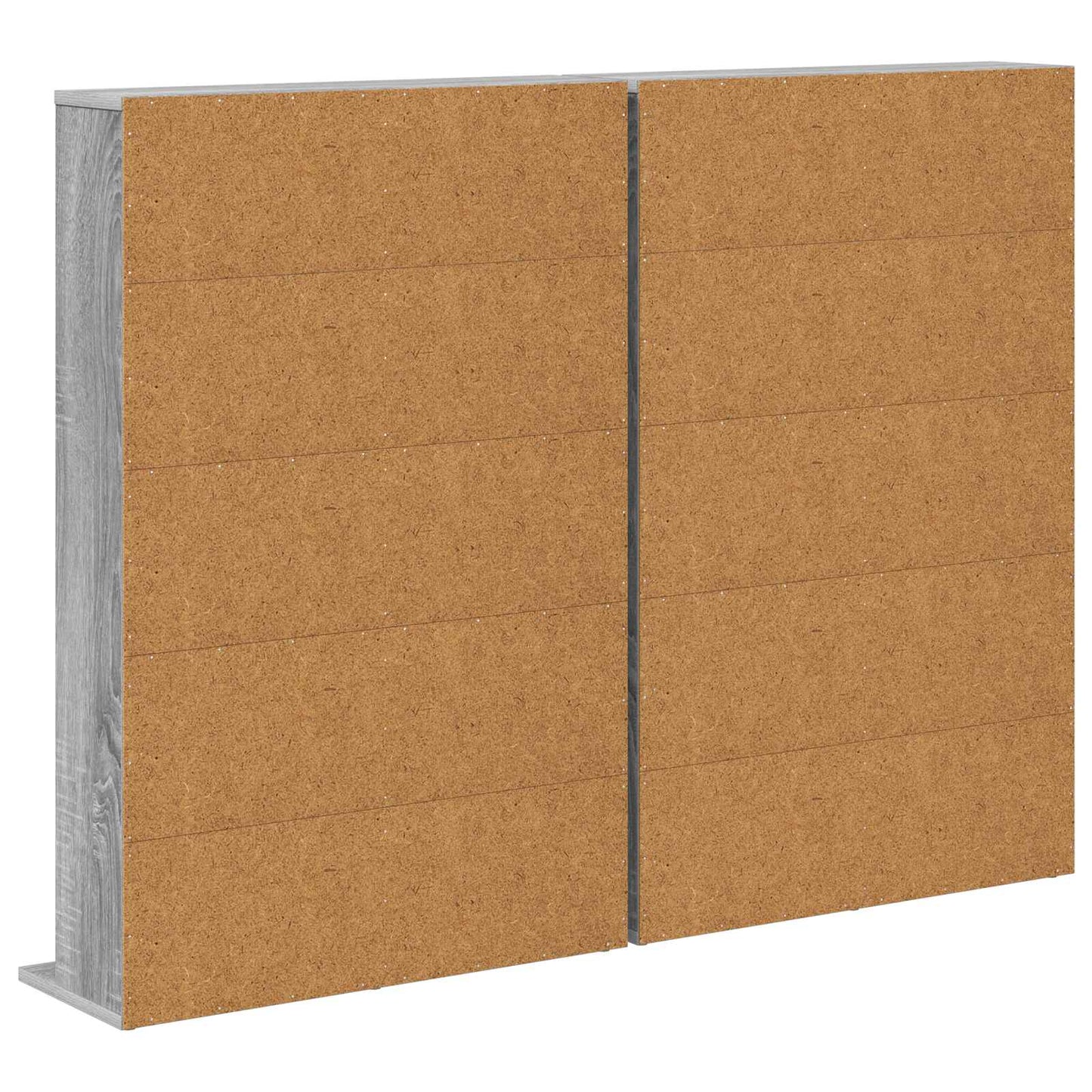 vidaXL Ντουλάπα CD 2 τμχ. Γκρι Sonoma 65 x 23,5 x 97,5 εκ.