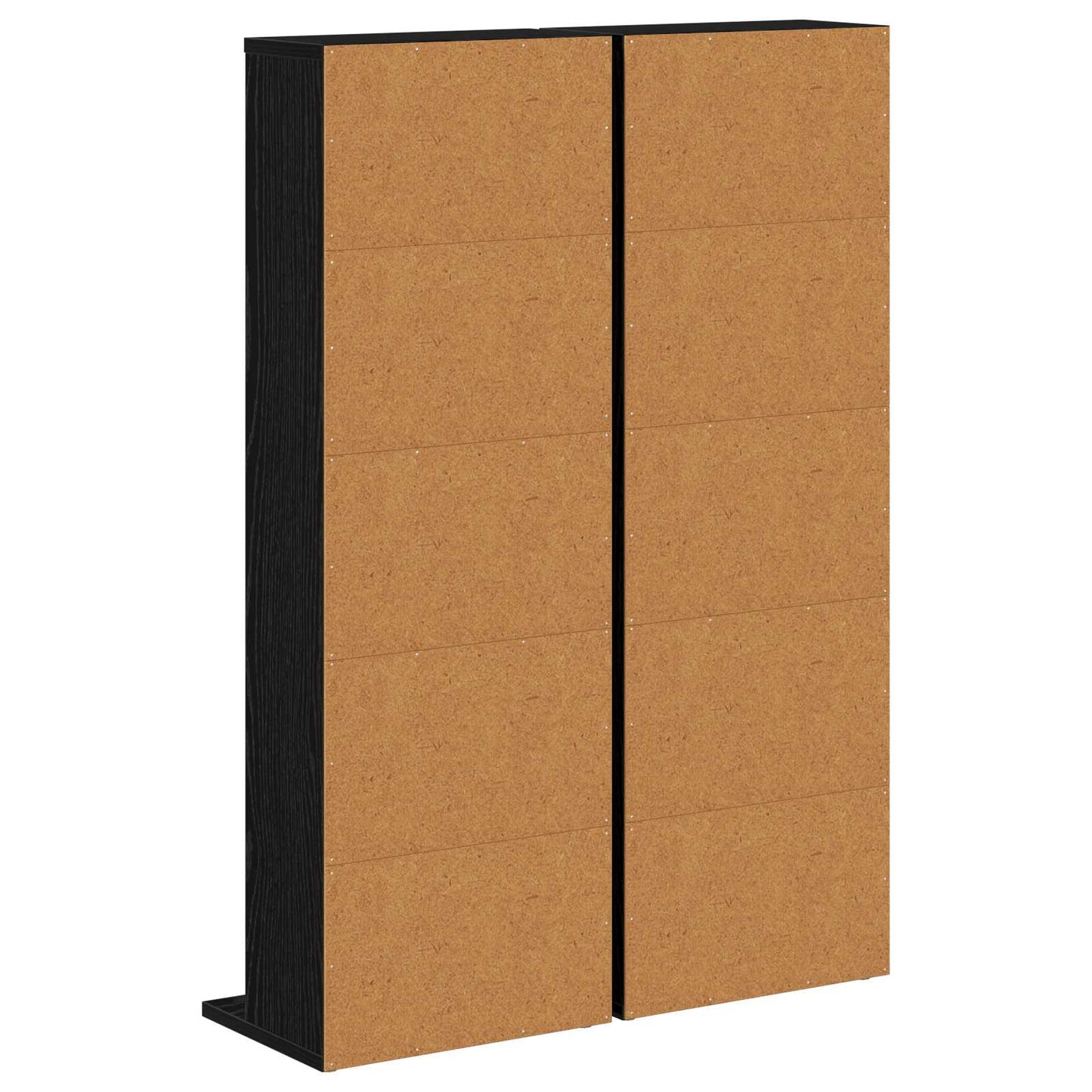 vidaXL Ντουλάπα CD 2 τμχ. Μαύρη Δρυς 33 x 23,5 x 97,5 εκ.