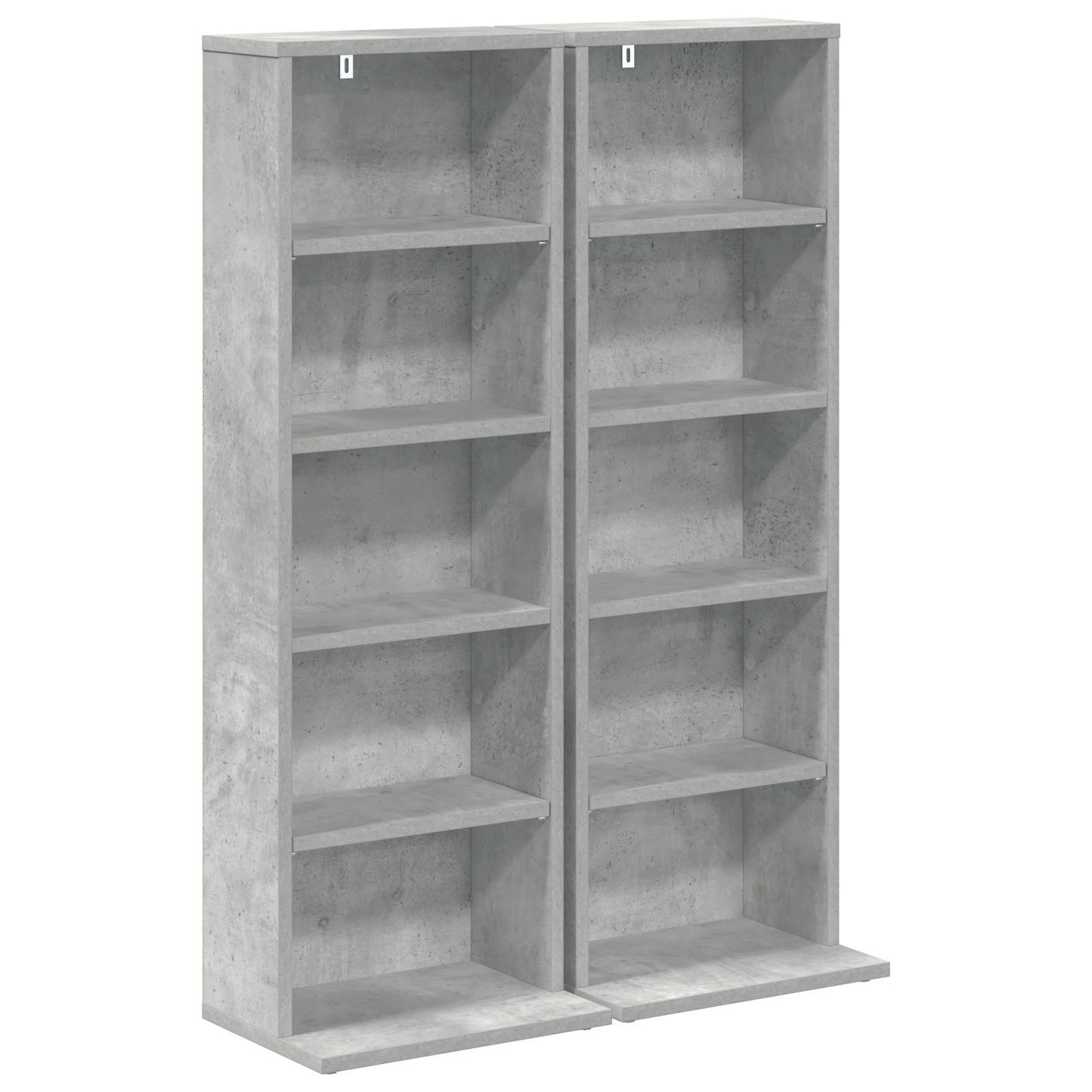 vidaXL Ντουλάπα CD 2 τμχ. Γκρι Σκυροδέματος 33 x 23,5 x 97,5 εκ.