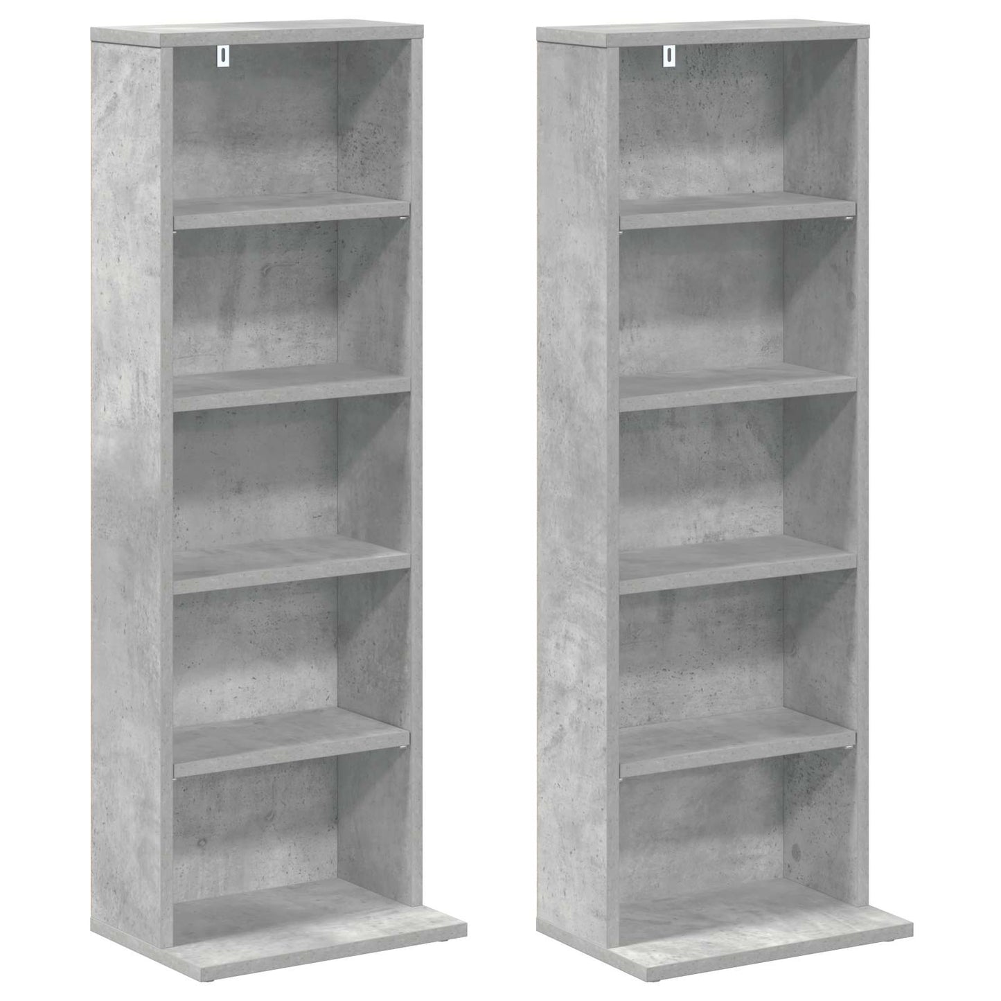 vidaXL Ντουλάπα CD 2 τμχ. Γκρι Σκυροδέματος 33 x 23,5 x 97,5 εκ.