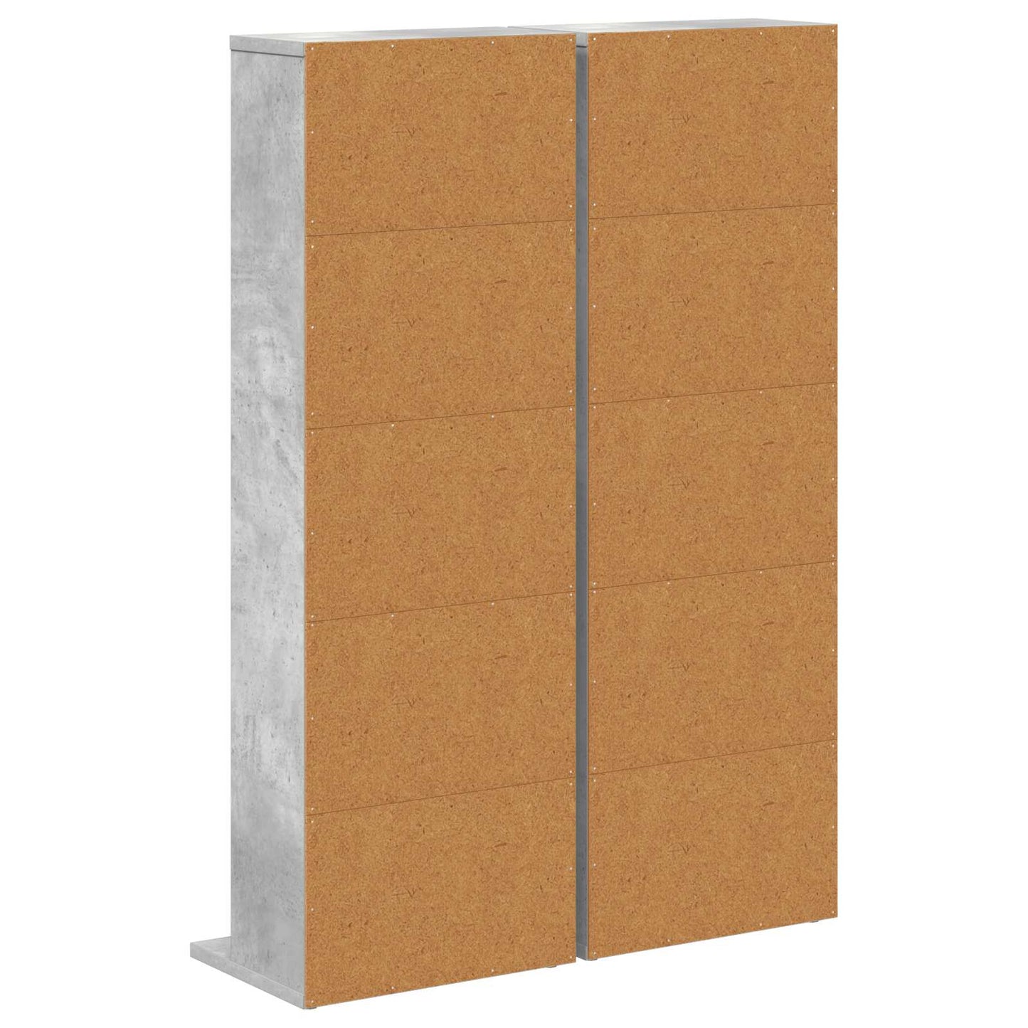 vidaXL Ντουλάπα CD 2 τμχ. Γκρι Σκυροδέματος 33 x 23,5 x 97,5 εκ.