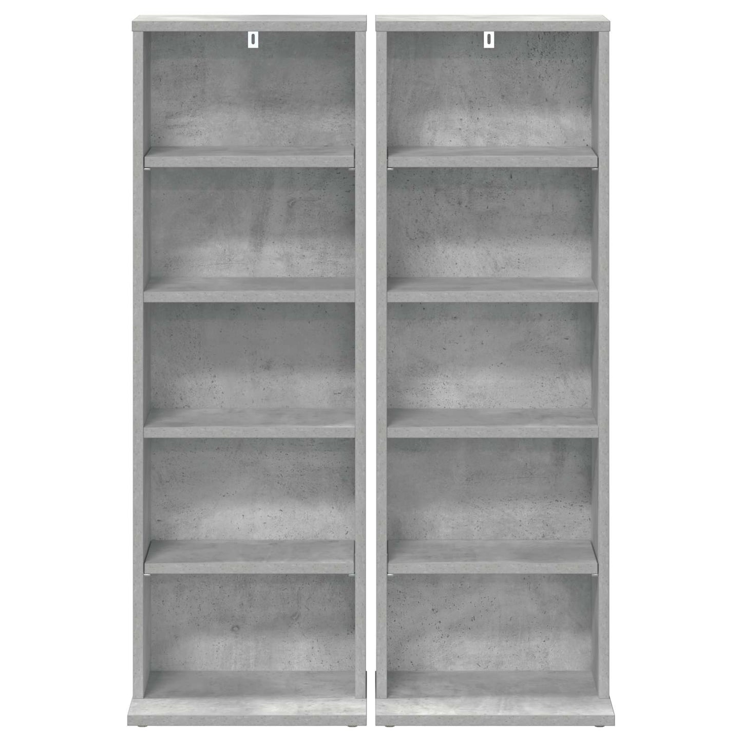 vidaXL Ντουλάπα CD 2 τμχ. Γκρι Σκυροδέματος 33 x 23,5 x 97,5 εκ.