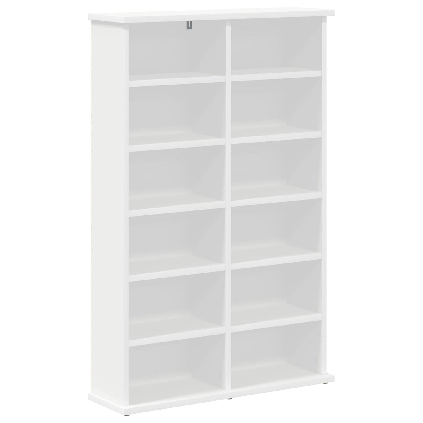 vidaXL Ντουλάπα CD Λευκό 60 x 17 x 92 εκ. Επεξεργασμένο Ξύλο