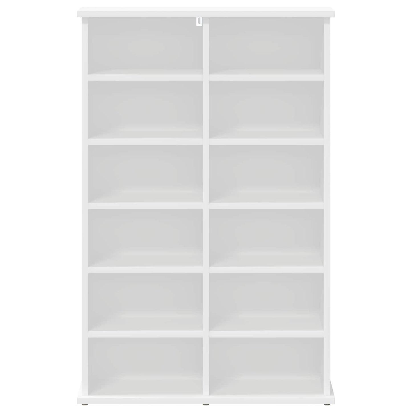 vidaXL Ντουλάπα CD Λευκό 60 x 17 x 92 εκ. Επεξεργασμένο Ξύλο