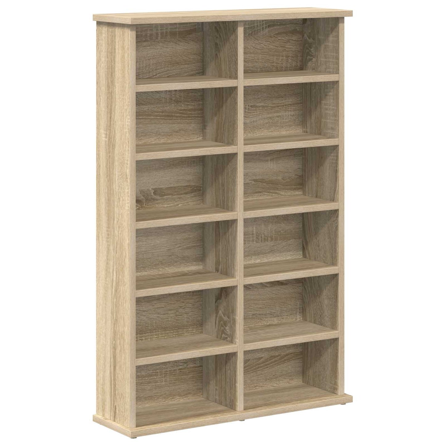 vidaXL Ντουλάπα CD 2 τμχ. Sonoma Δρυς 60 x 17 x 92 εκ.