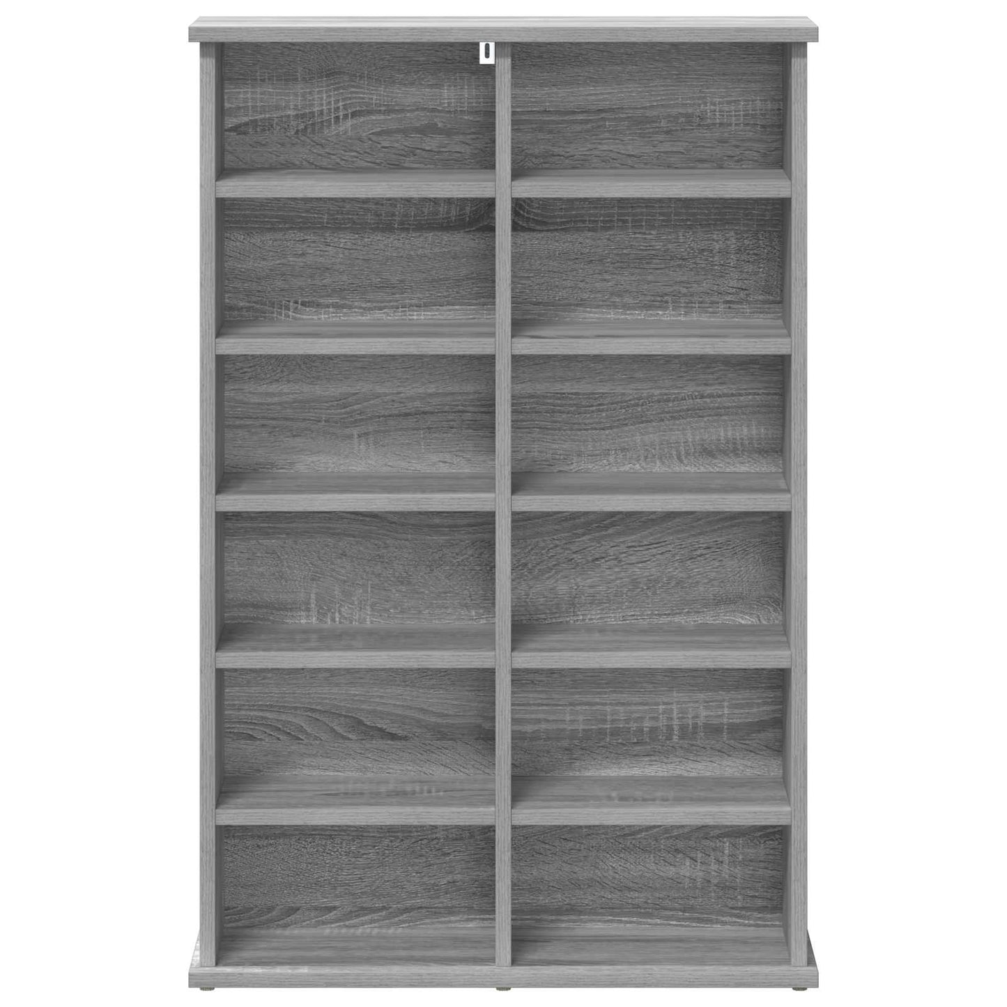 vidaXL Ντουλάπα CD Γκρι Sonoma 60 x 17 x 92 εκ. Επεξεργασμένο Ξύλο