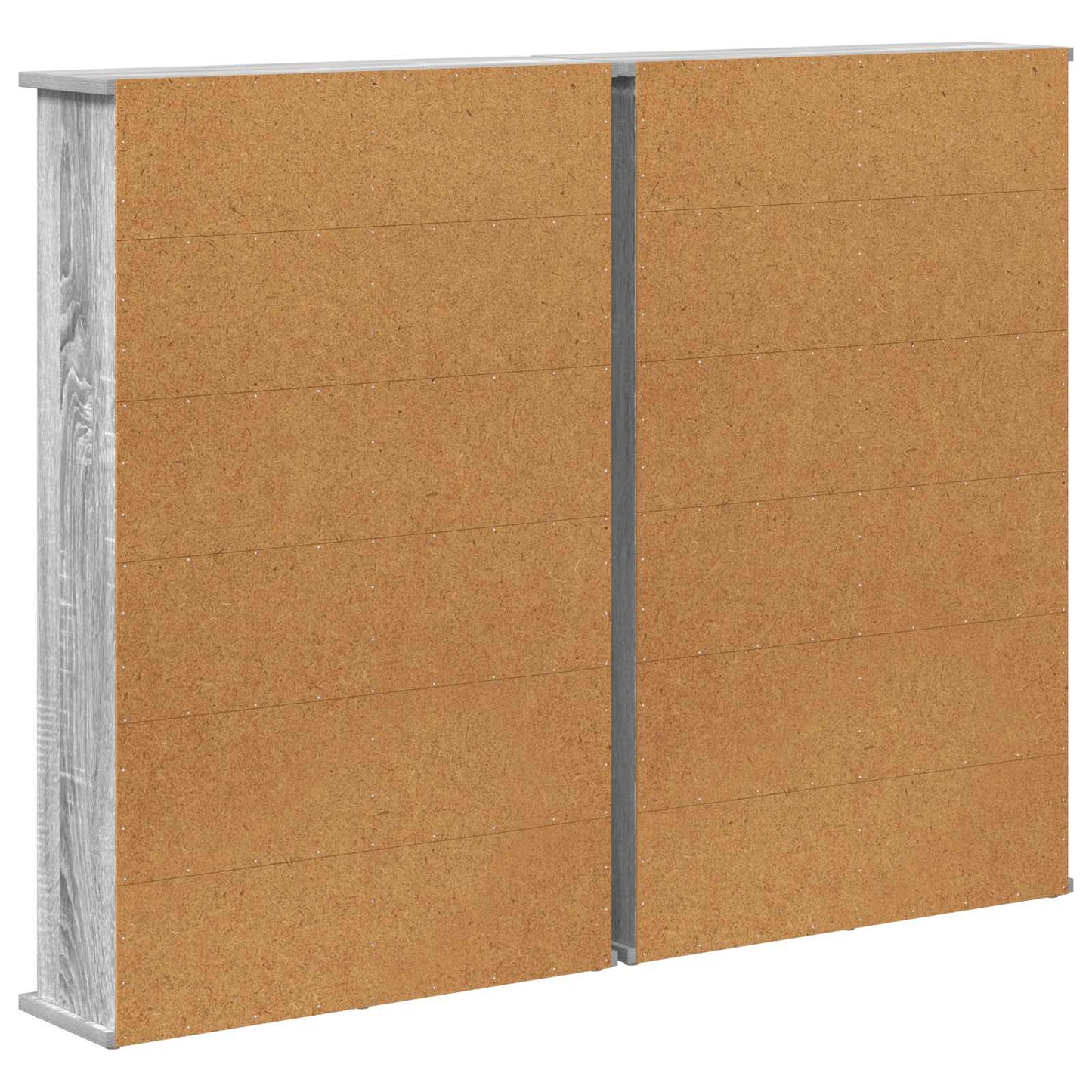 vidaXL Ντουλάπα CD 2 τμχ. Γκρι Sonoma 60 x 17 x 92 εκ.
