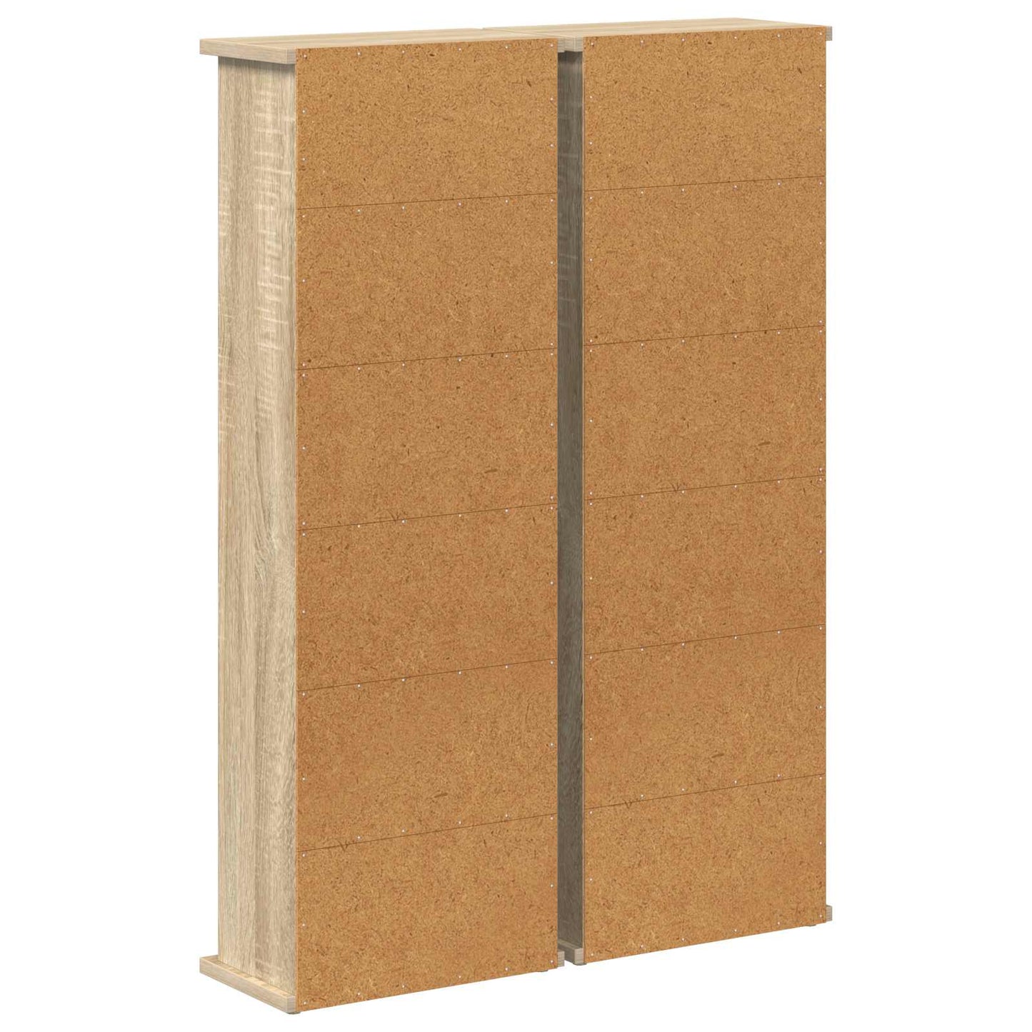 vidaXL Ντουλάπα CD 2 τμχ. Sonoma Δρυς 60 x 17 x 92 εκ.