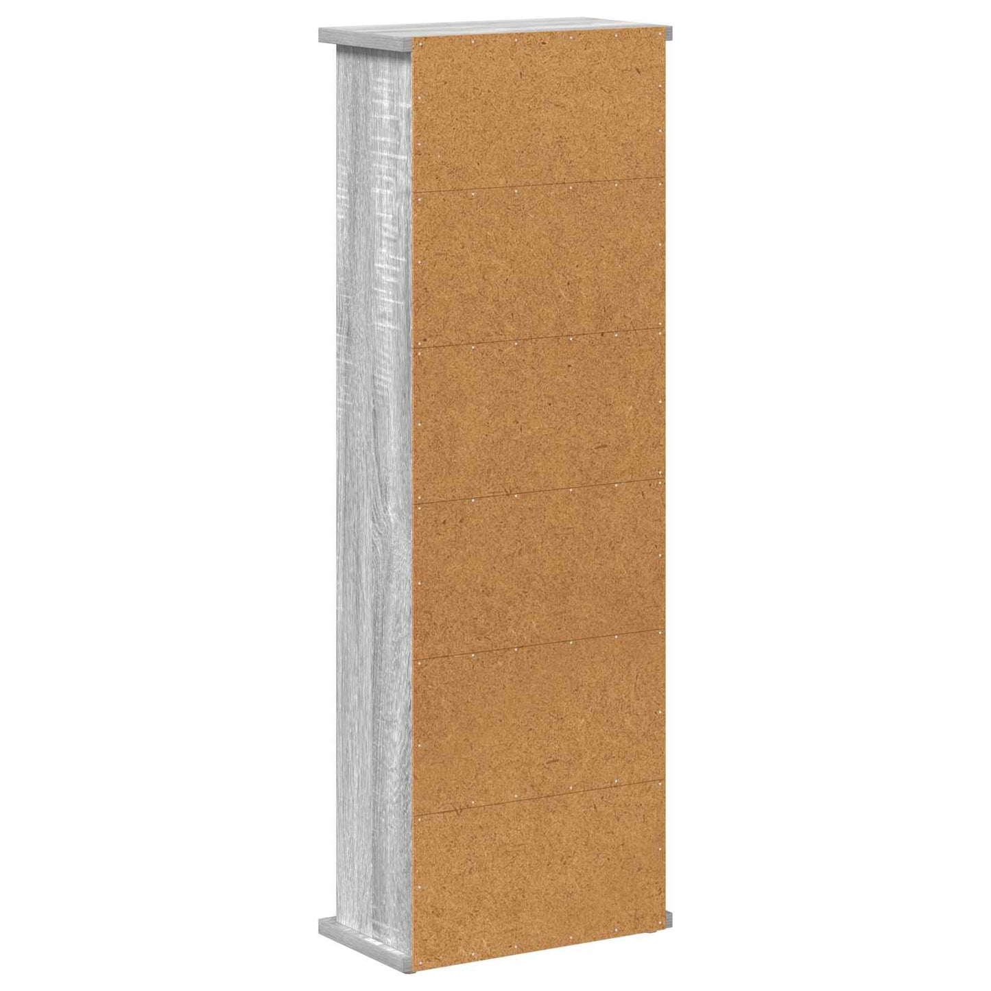 vidaXL Ντουλάπα CD Γκρι Sonoma 60 x 17 x 92 εκ. Επεξεργασμένο Ξύλο