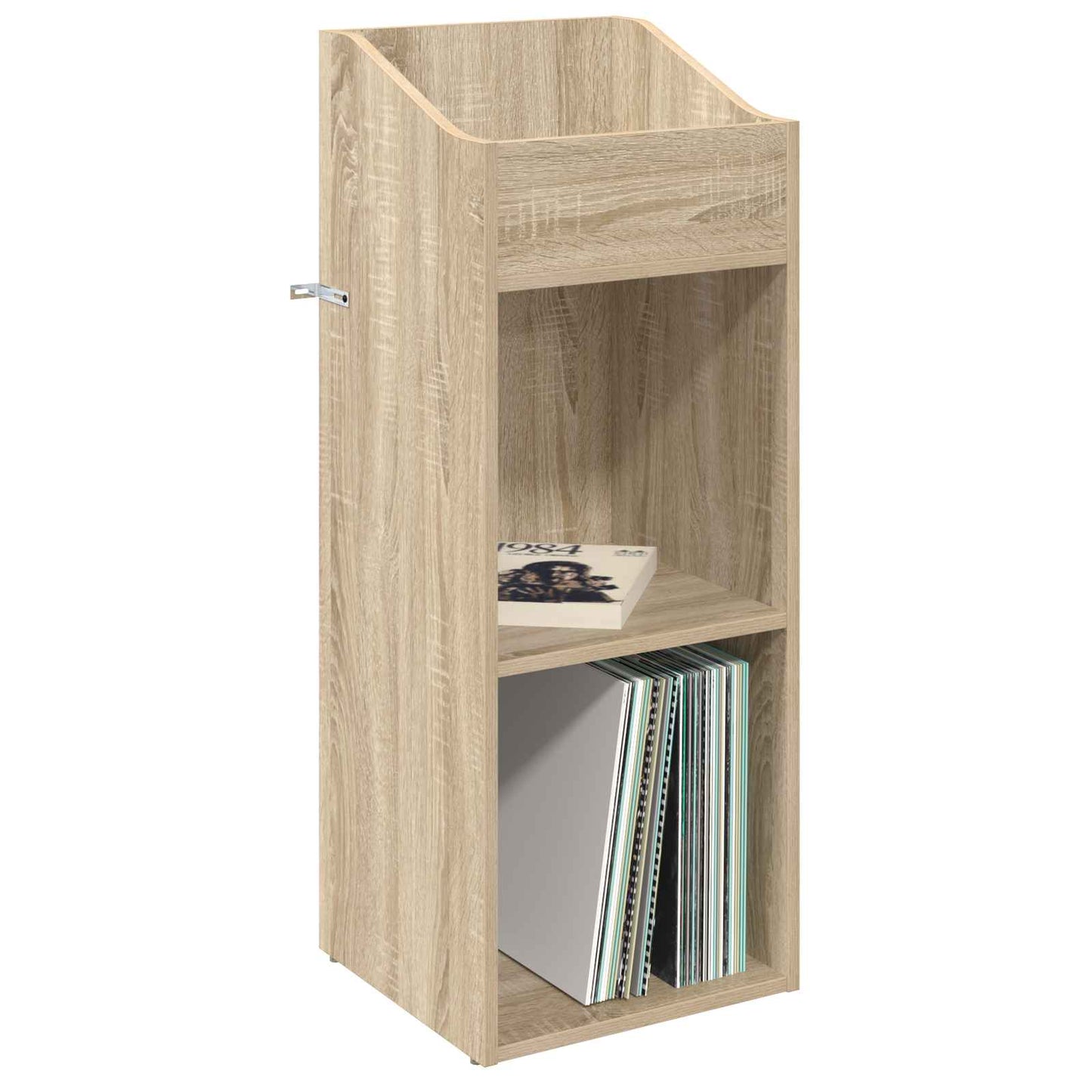 vidaXL Ντουλάπι δίσκων βινυλίου Sonoma Δρυς 36 x 36 x 95,5 εκ