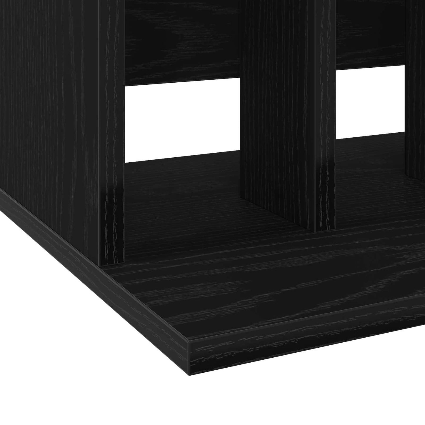 vidaXL Αποθήκευση Βινυλίου Μαύρη Δρυς 42 x 33 x 36 εκ.